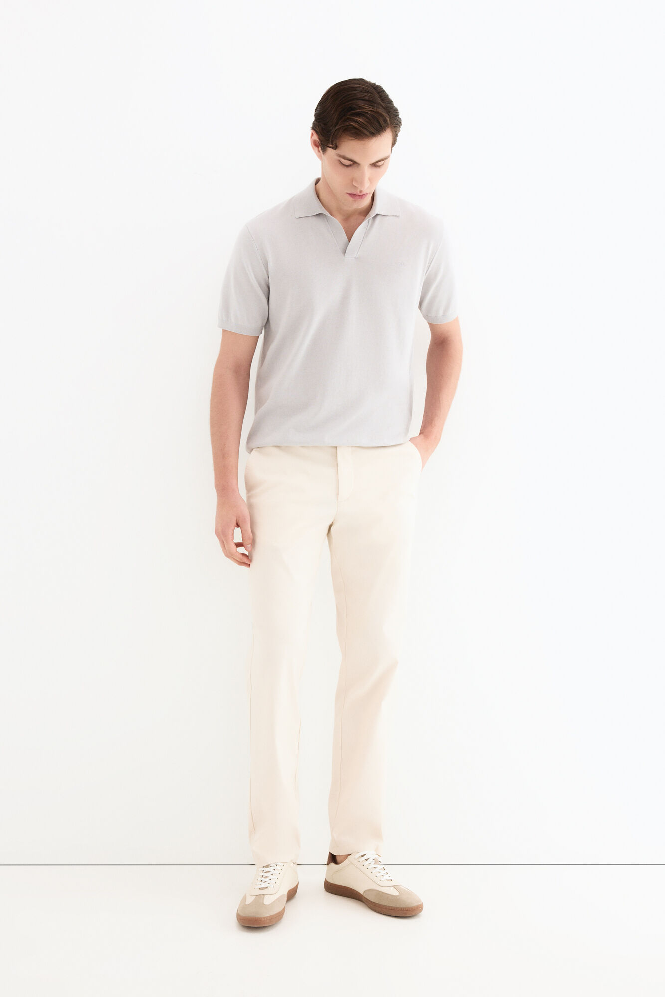 Pedro del Hierro Regular fit dobby structure trousers