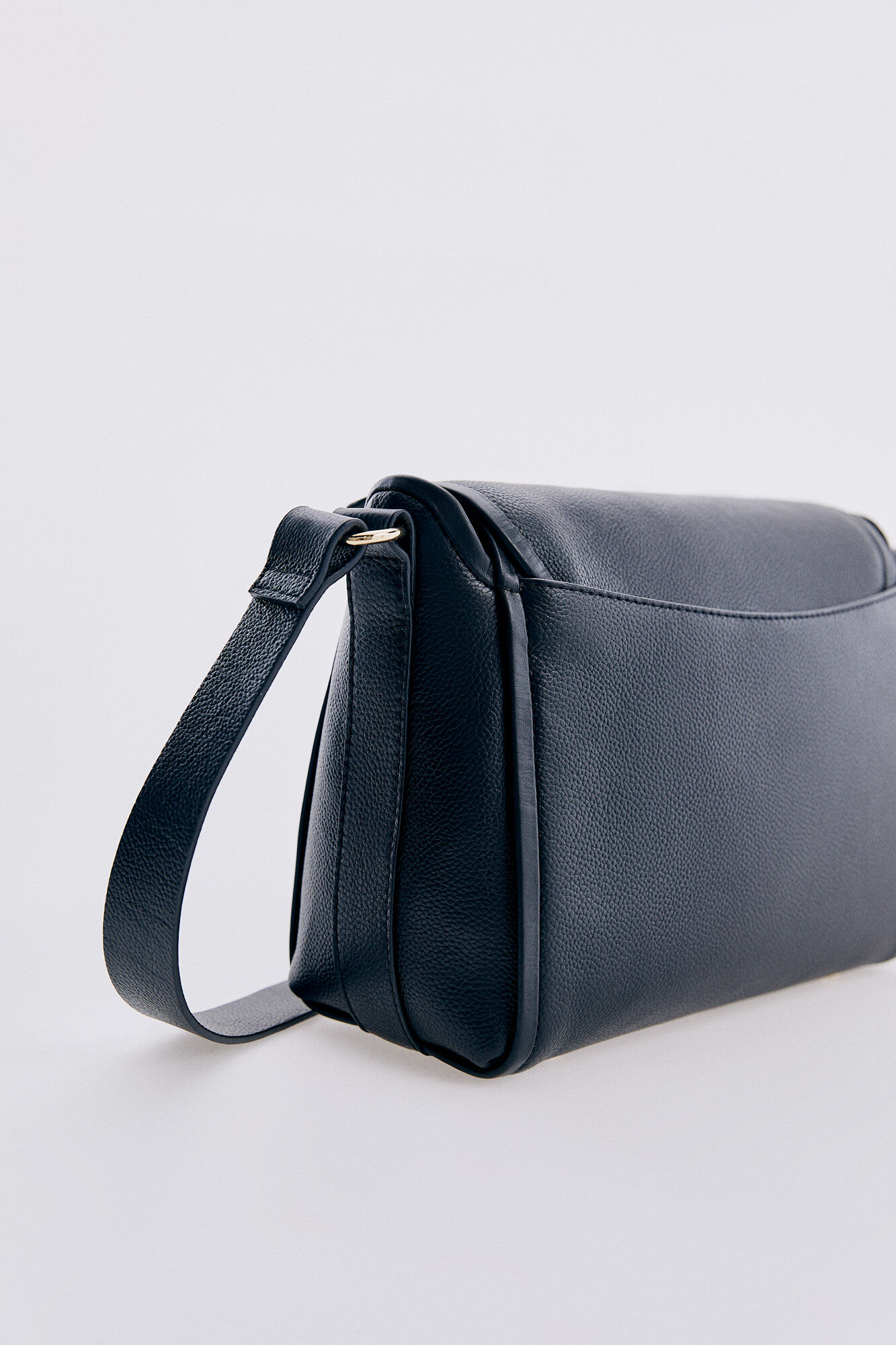 Pedro del Hierro Leather crossbody bag Black