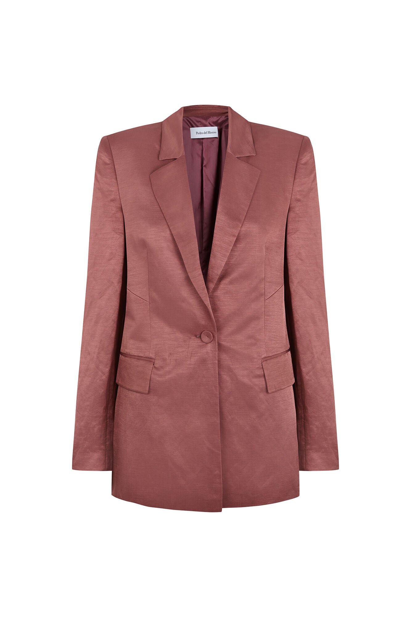 Pedro del Hierro Metallic blazer Pink
