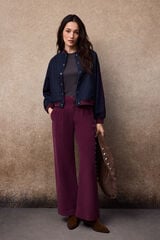 Slowlove Pantal&oacute;n Pana ancho Lila