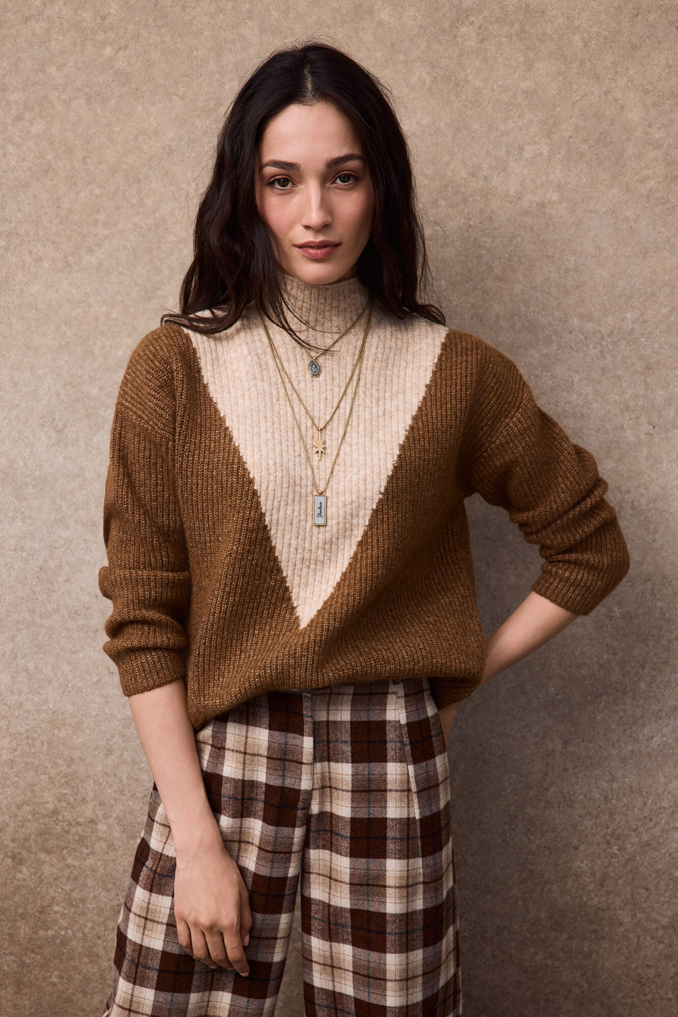 Slowlove Camisola blocos intarsia