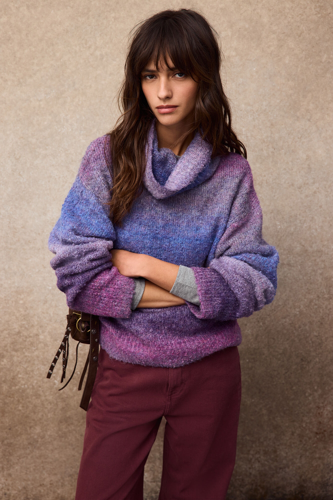 Slowlove Multicoloured boucl&eacute; jumper