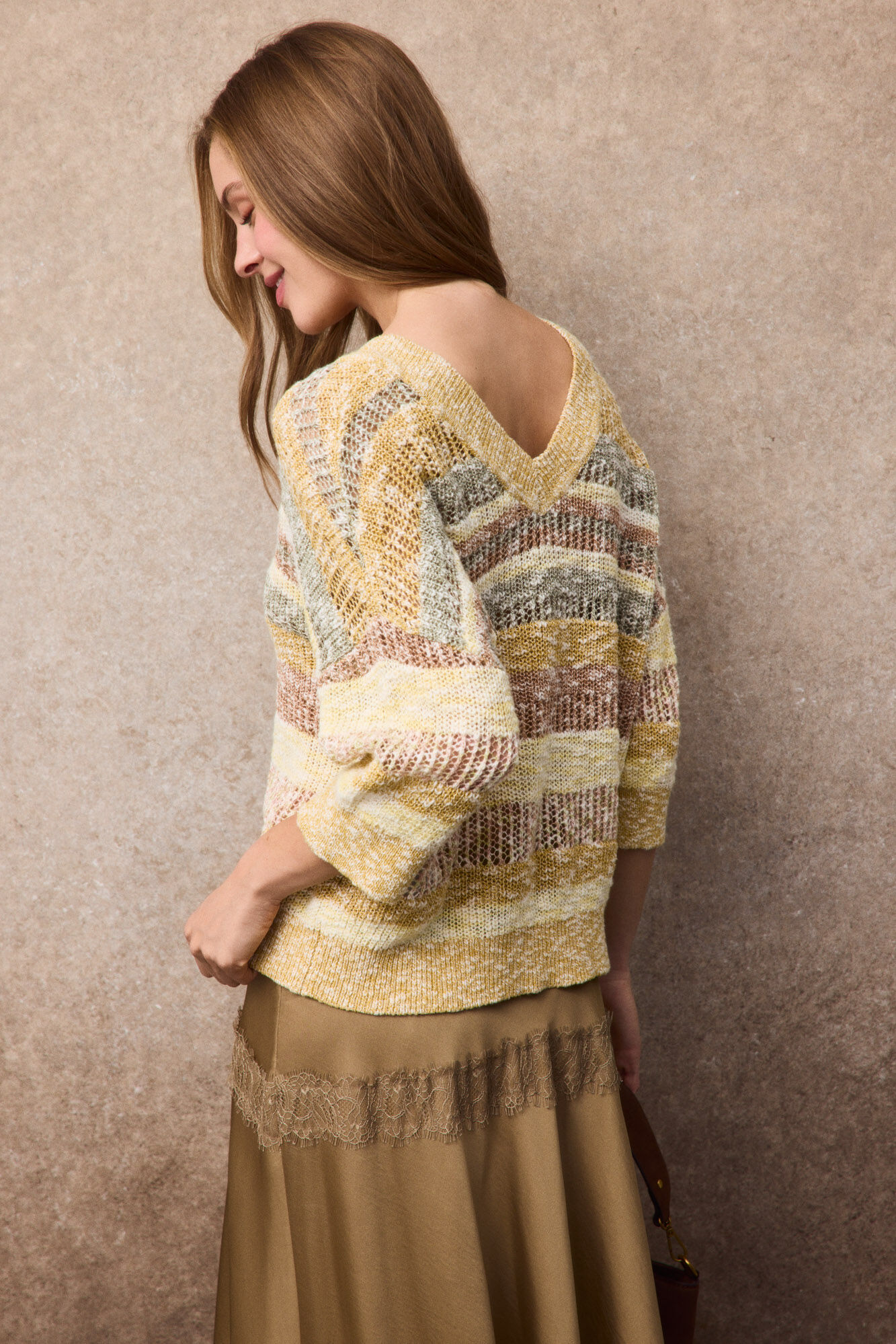 Slowlove Camisola decote em V multicolor