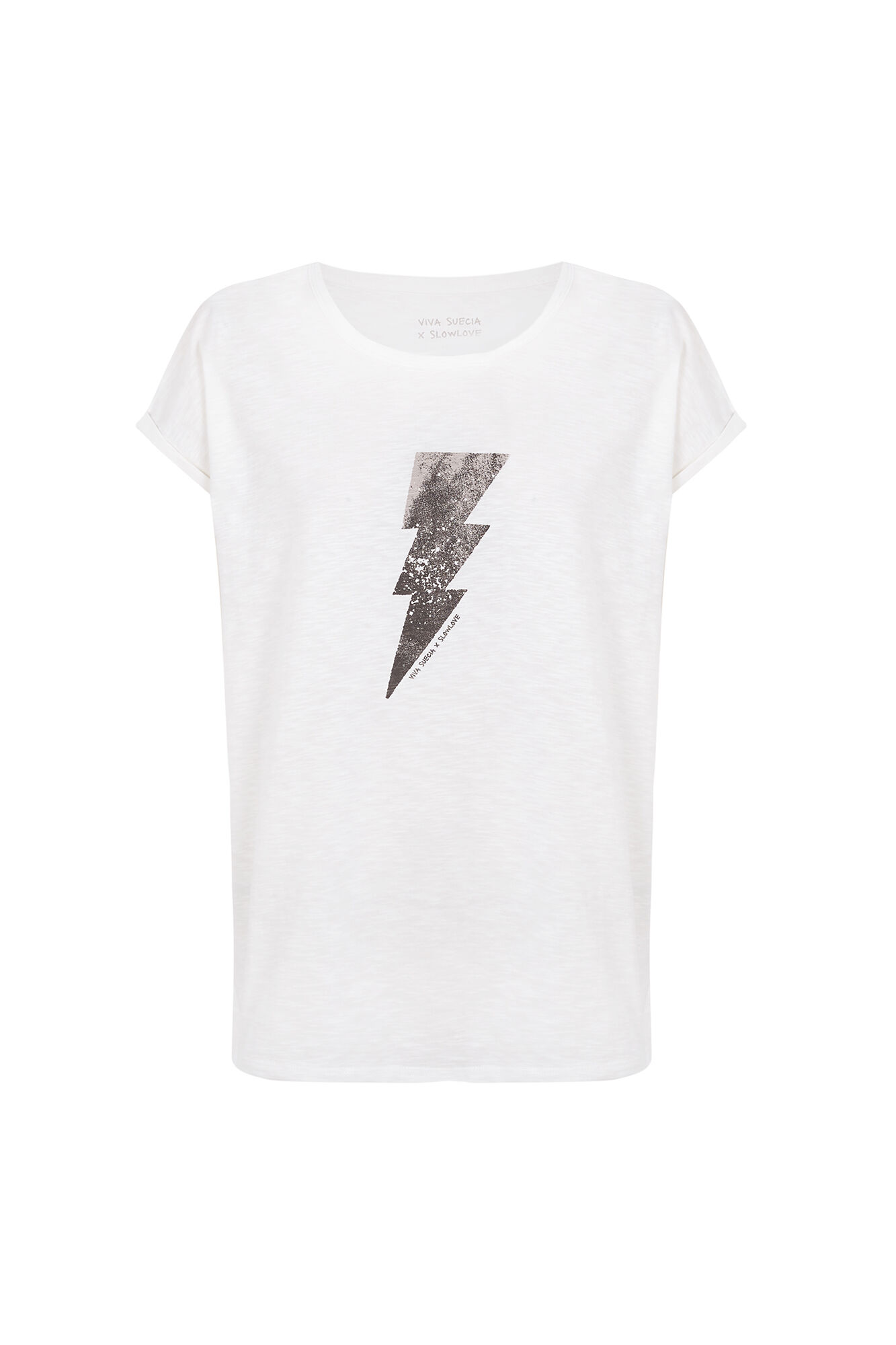 Slowlove T-shirt Viva Suecia Branco