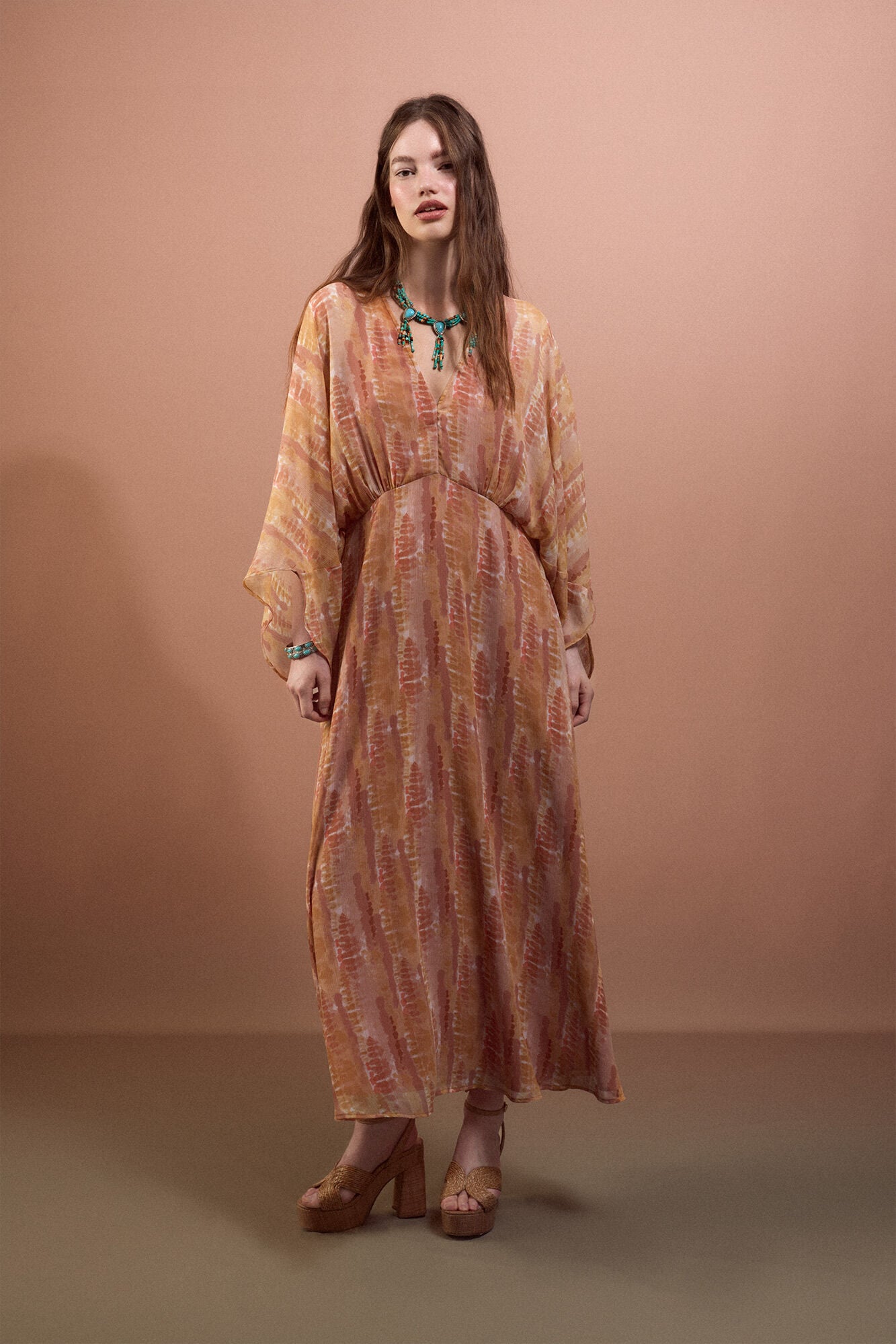 Slowlove Vestido estampado fluido