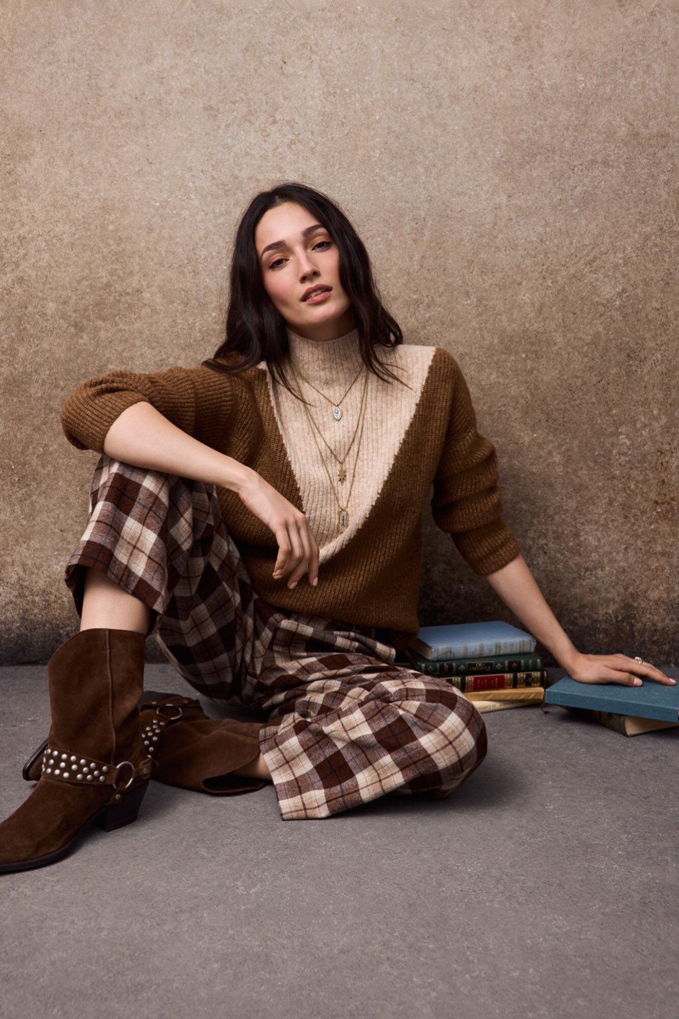 Slowlove Camisola blocos intarsia