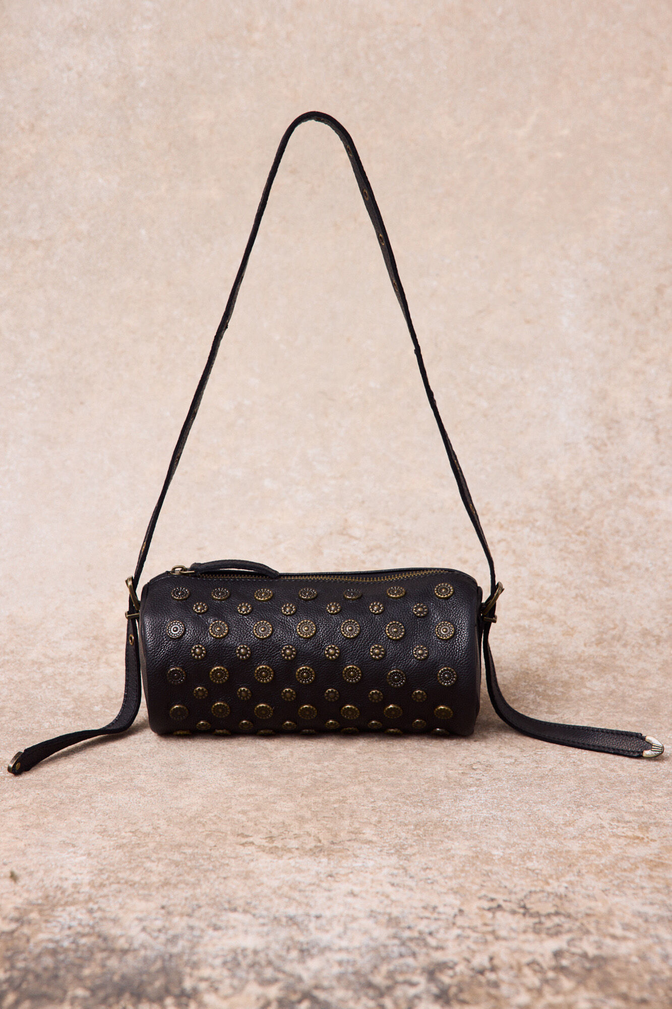 Slowlove Bolso barrel tachas Negro