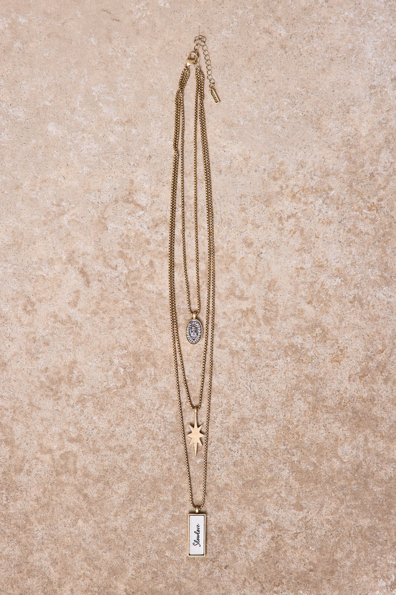 Slowlove Collar largo con charms Multicolor