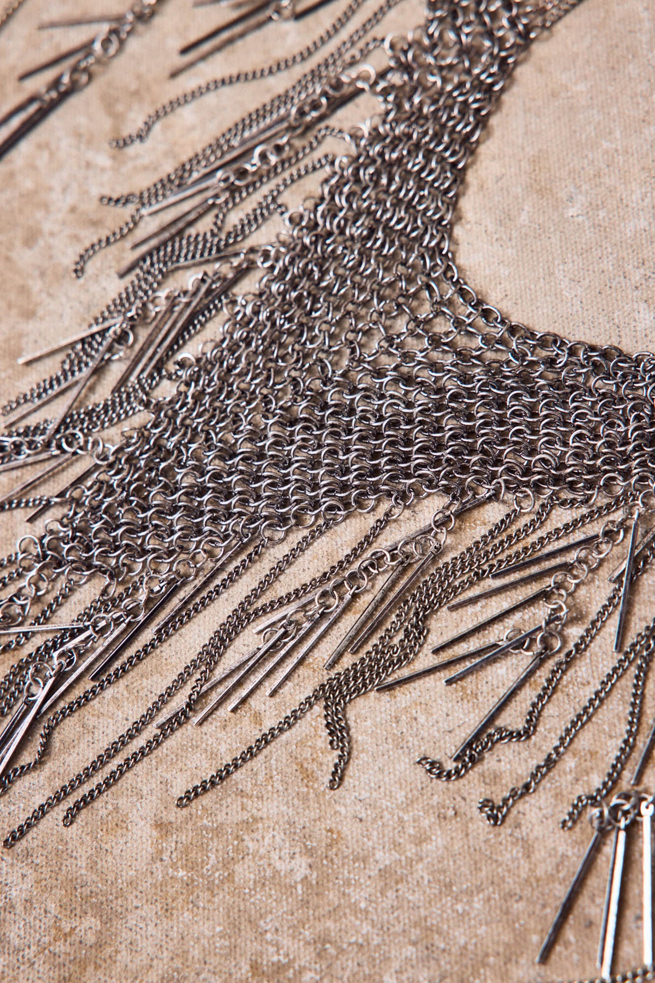 Slowlove Mesh necklace Gold