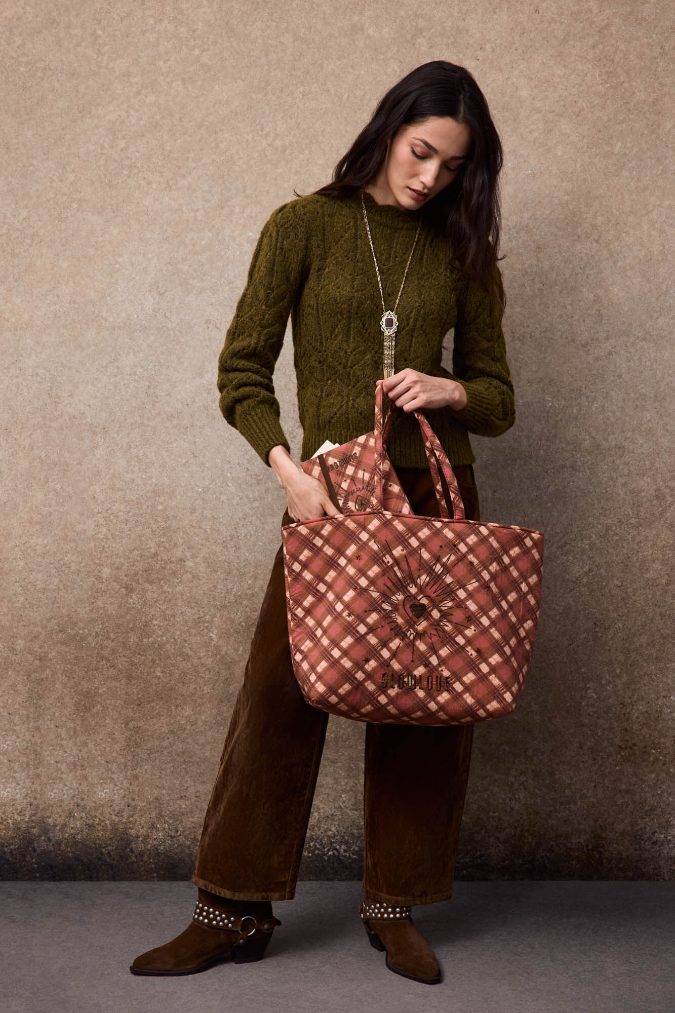 Slowlove Mala tote bag estampada