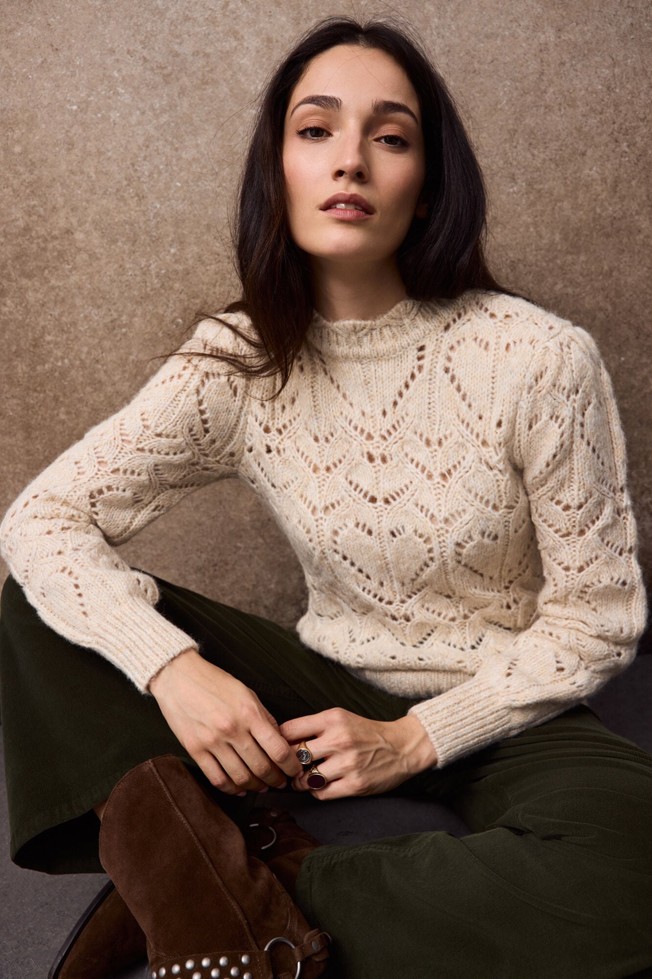 Slowlove Openwork knit jumper