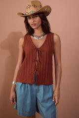 Slowlove Tie gilet Orange