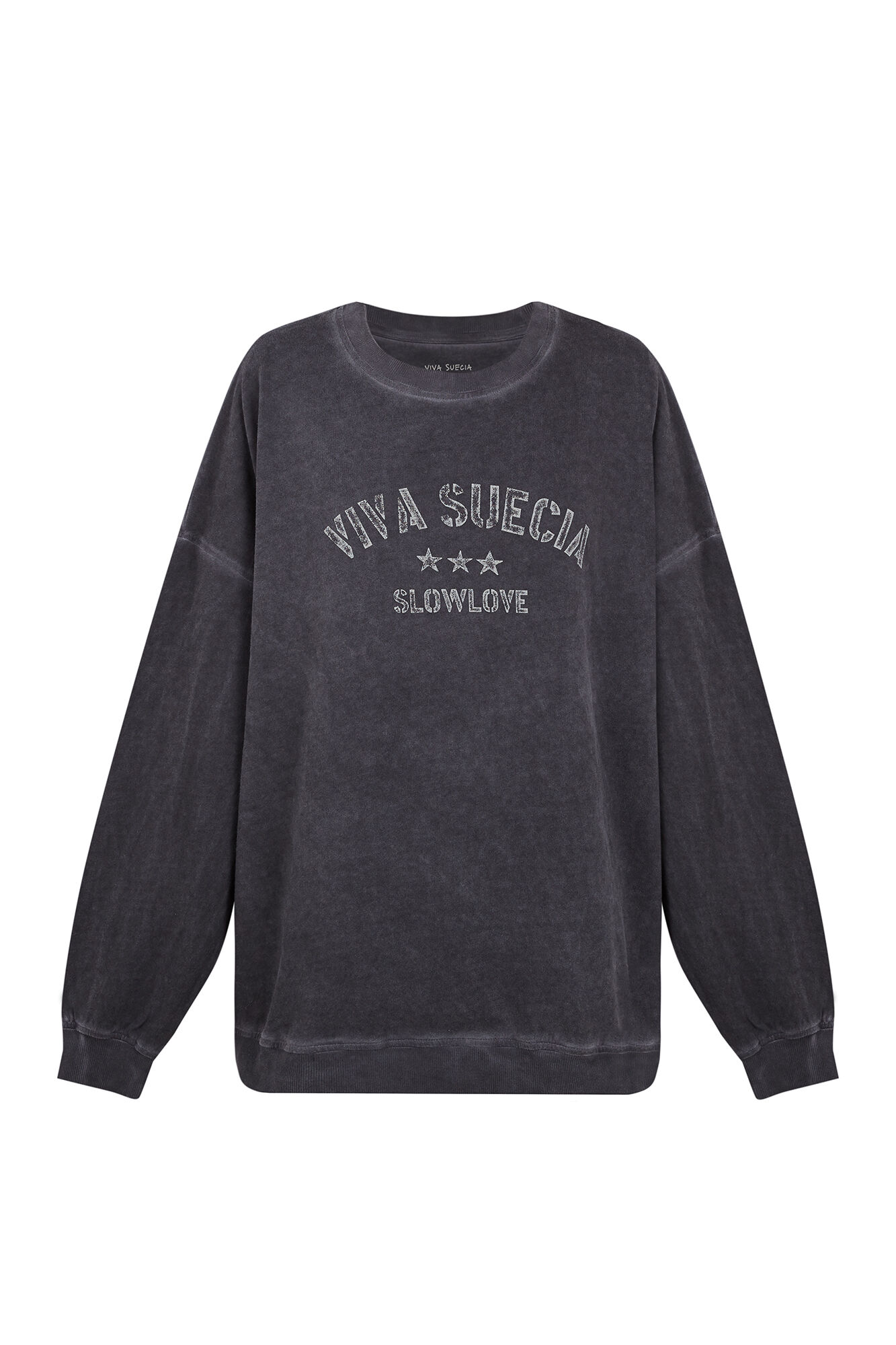 Slowlove Sweatshirt Viva Suecia Cinzento