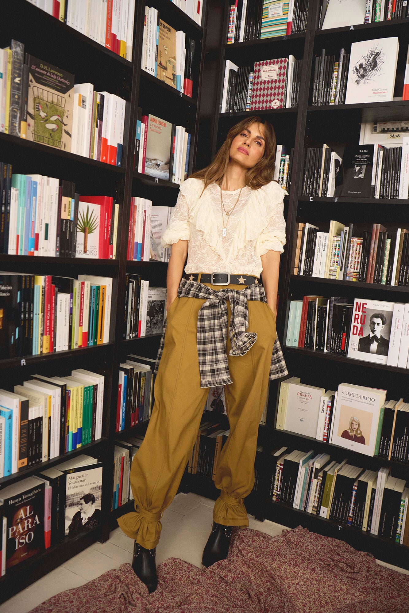 Slowlove Serge cuffed trousers