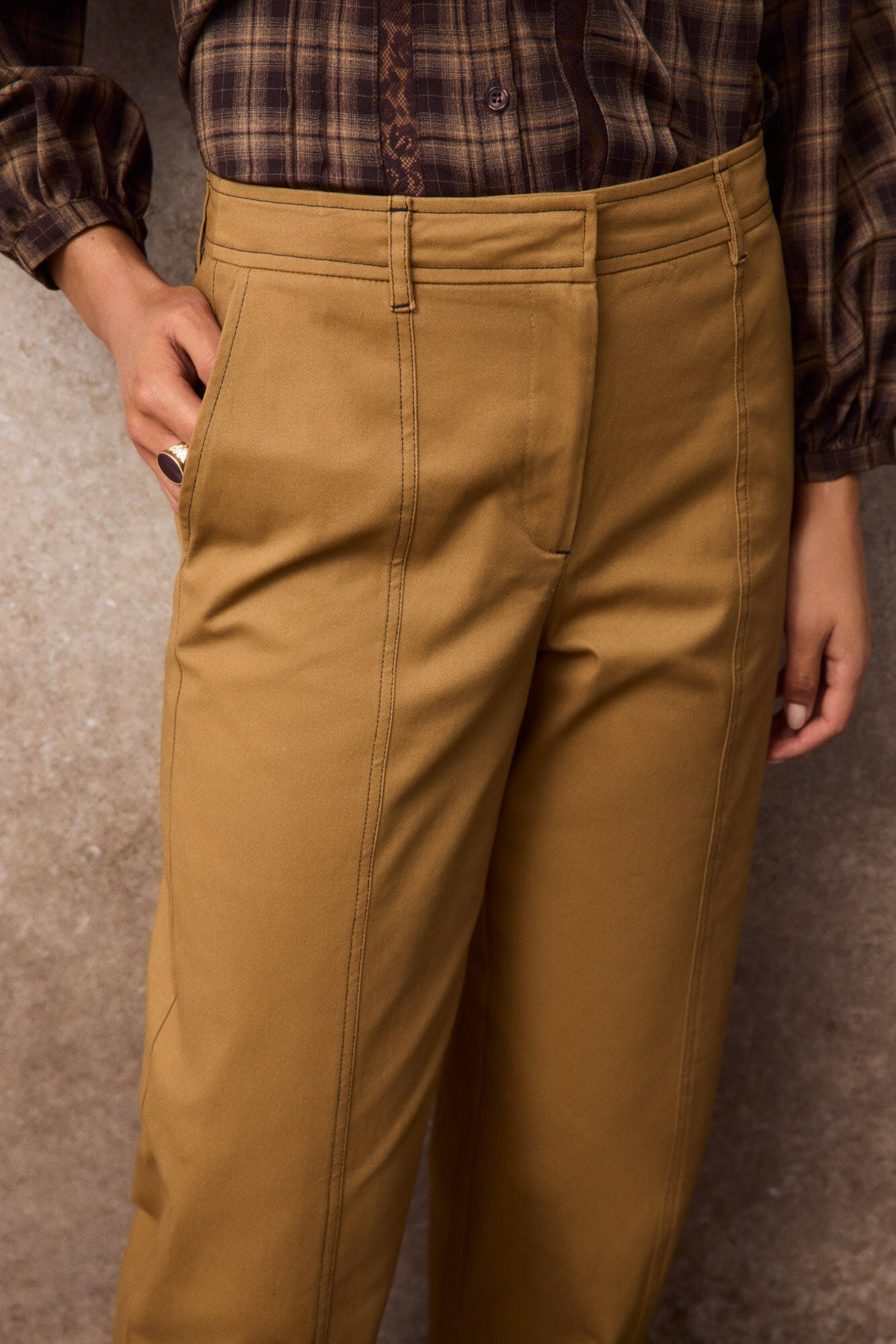 Slowlove Pantal&oacute;n sarga pu&ntilde;os Amarillo