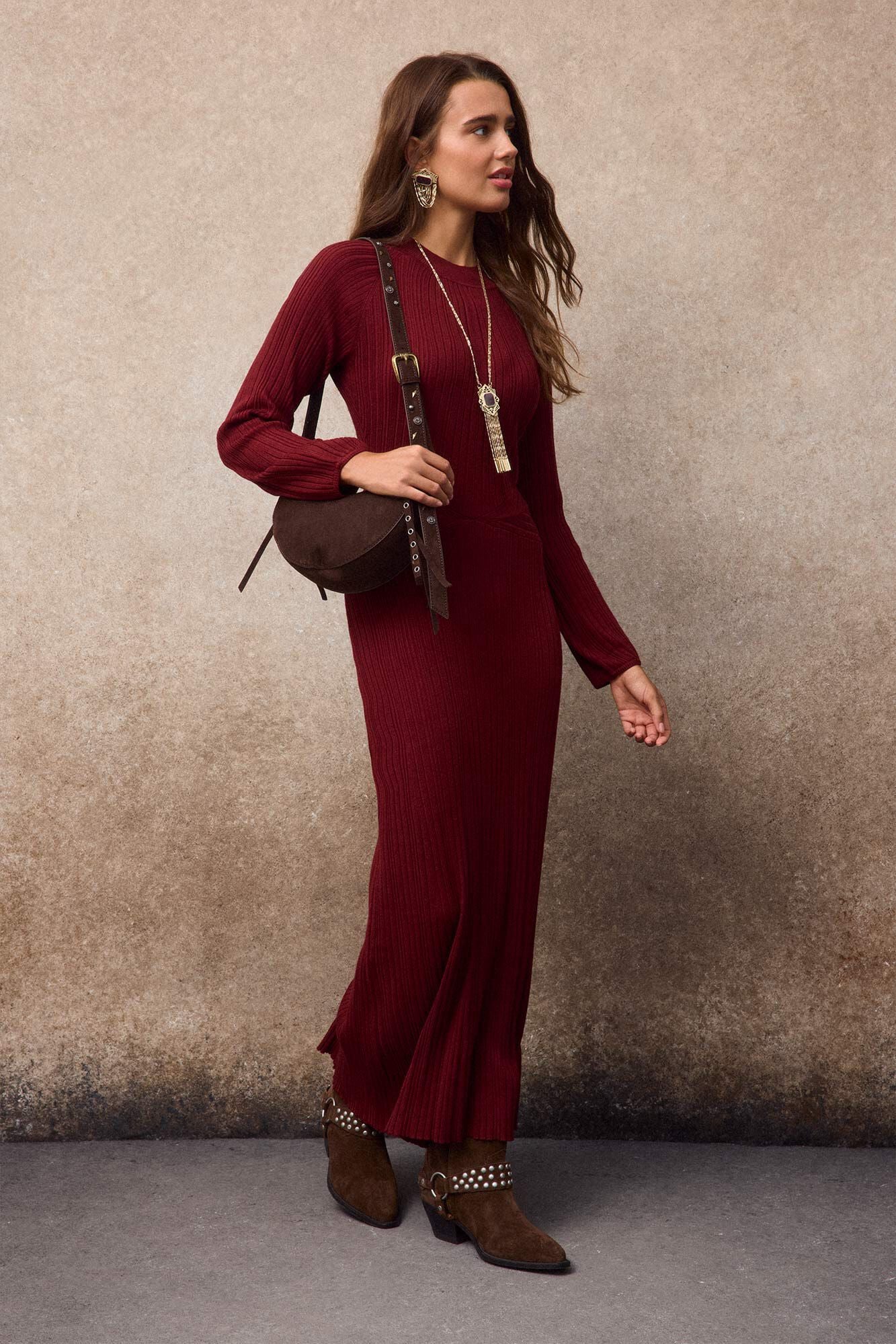 Slowlove Vestido punto fino