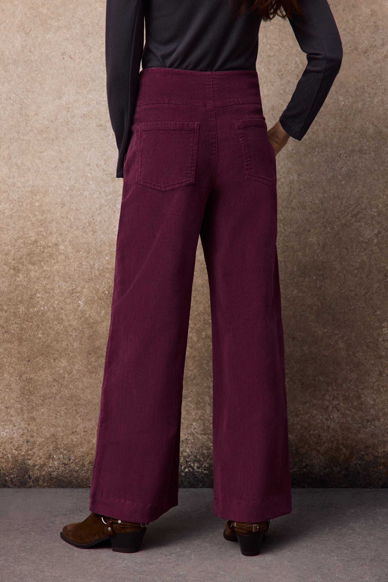 Slowlove Pantal&oacute;n Pana ancho Lila