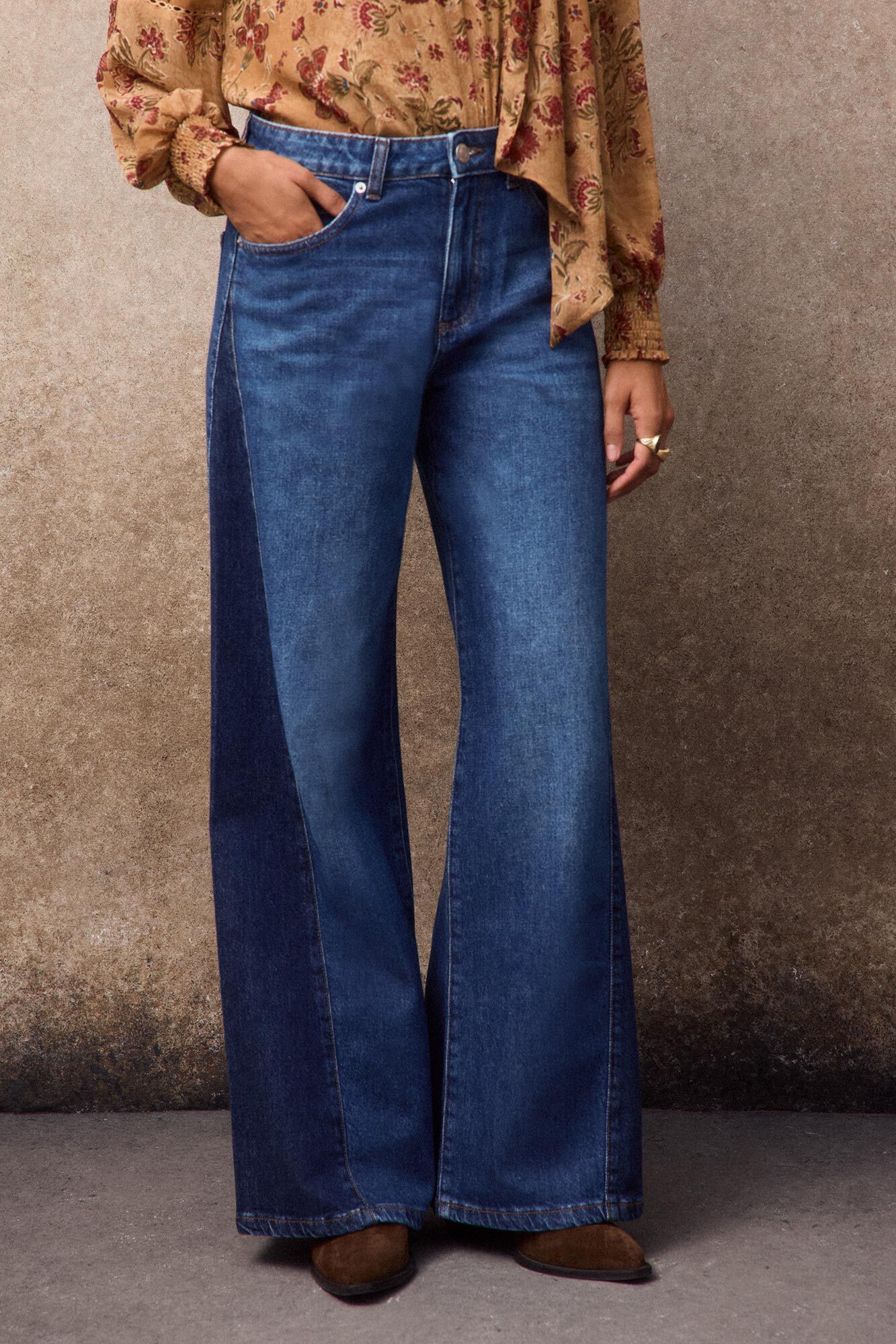 Slowlove Jeans contrastes