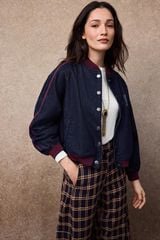 Slowlove Denim bomber jacket Blue