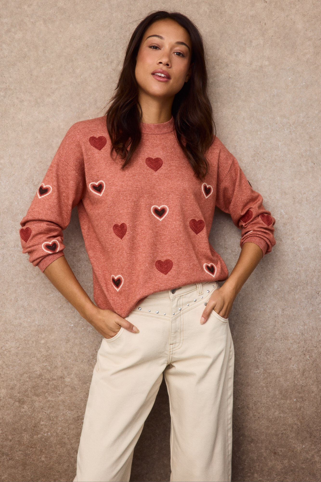 Slowlove Jersey bordados corazones