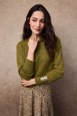 Slowlove Camisola b&aacute;sica Verde