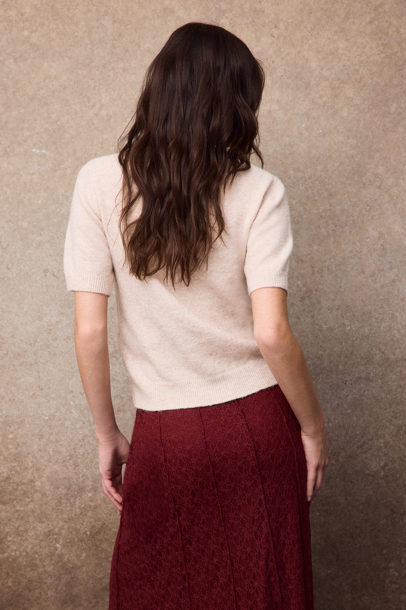 Slowlove Camisola com logo SLOWLOVE Ecru