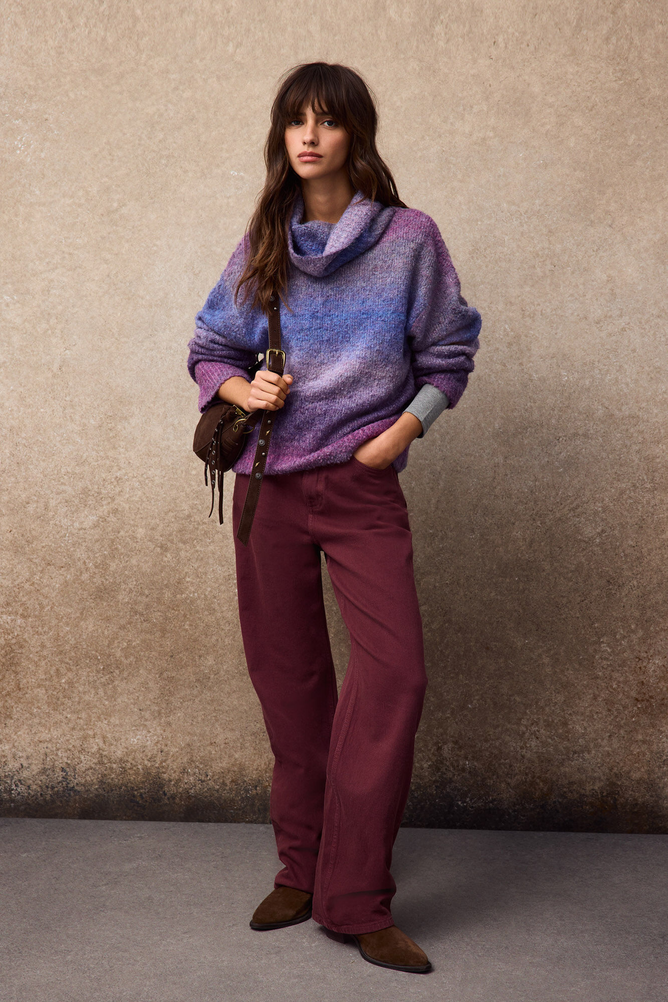 Slowlove Multicoloured boucl&eacute; jumper