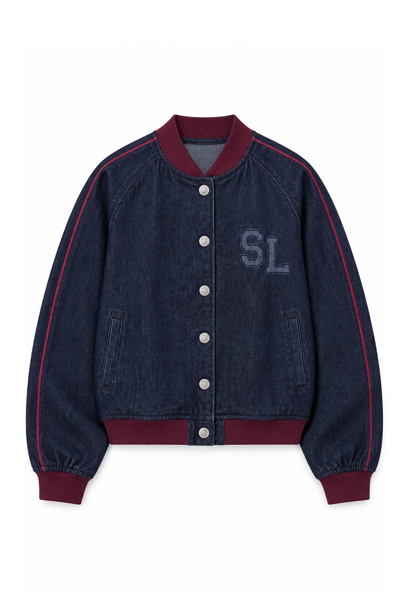 Slowlove Denim bomber jacket Blue