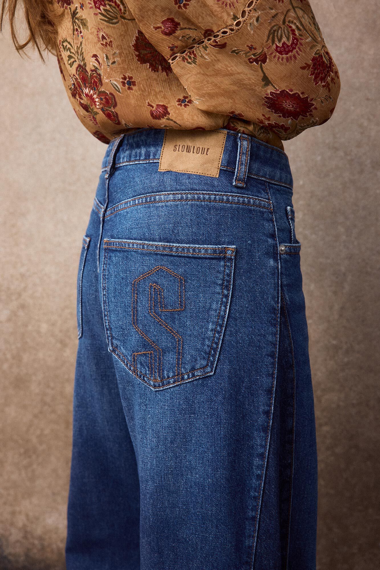 Slowlove Contrast jeans Blue