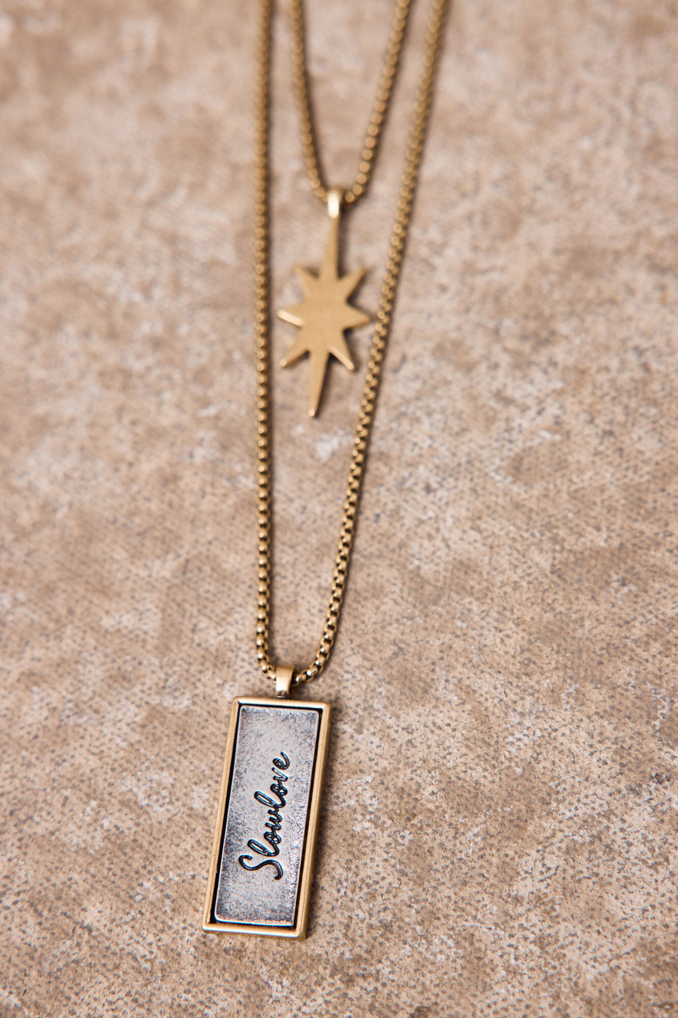 Slowlove Collar largo con charms Multicolor
