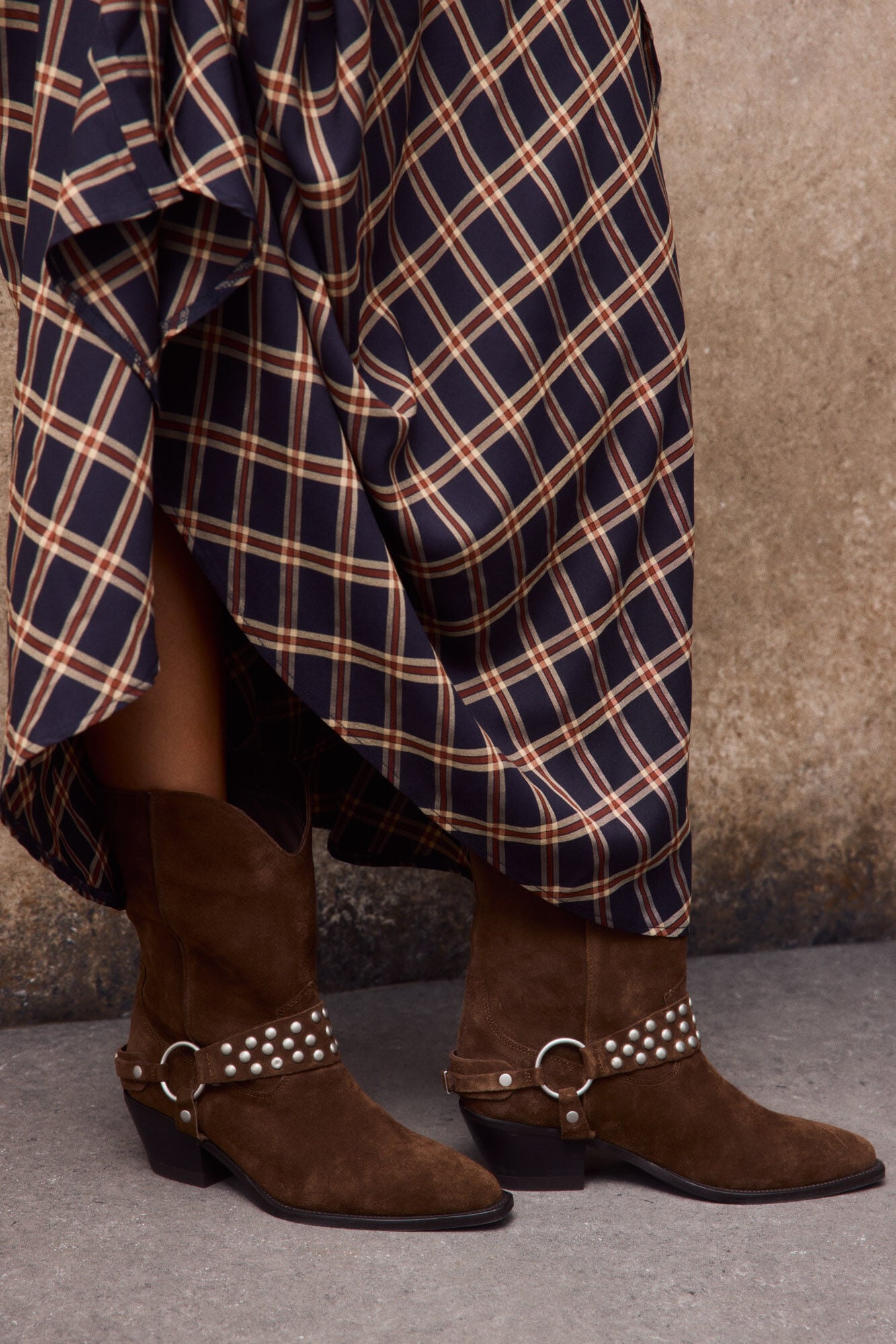 Slowlove Leather stirrup and stud boot