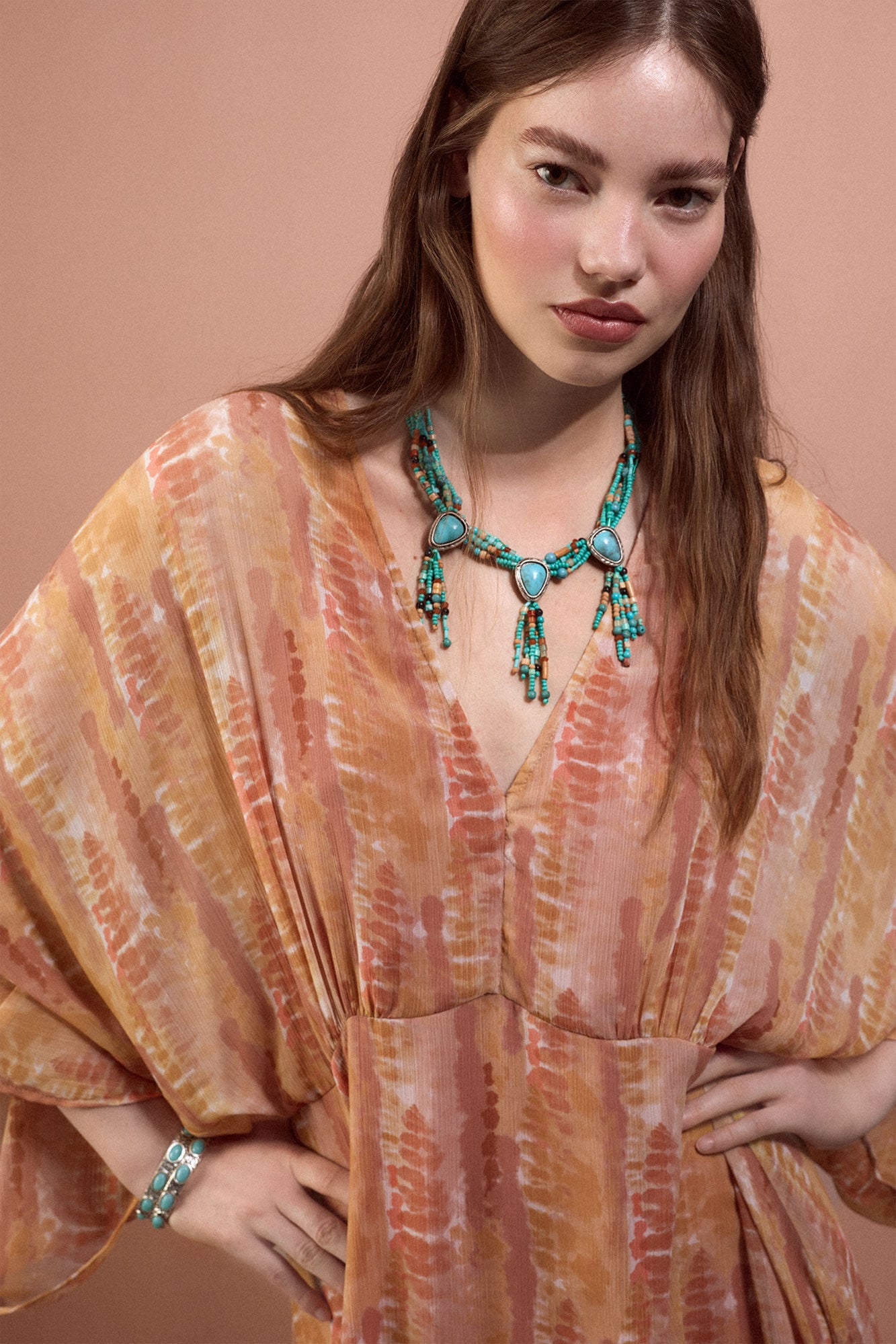Slowlove Vestido estampado fluido Multicolor