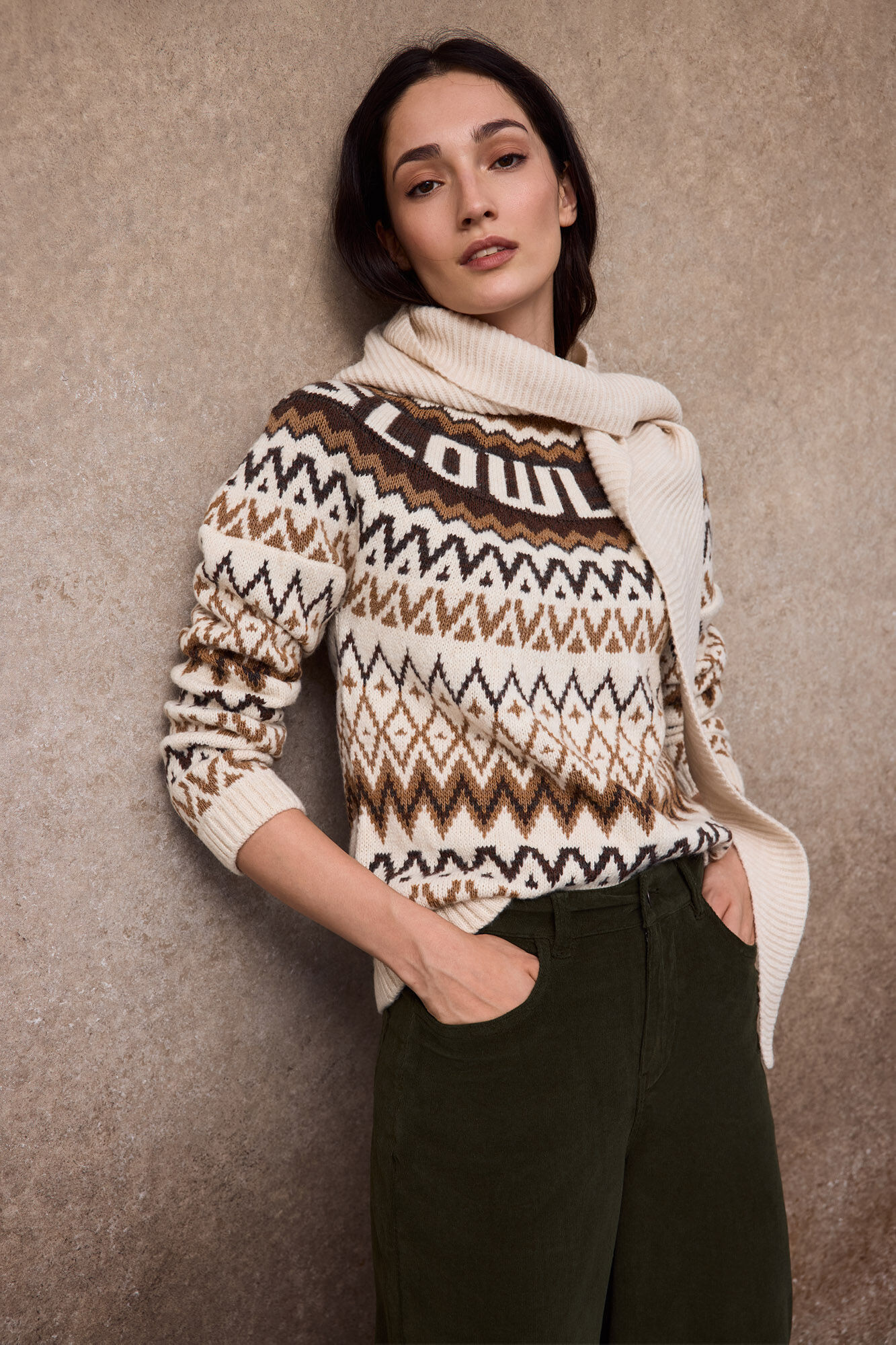 Slowlove Camisola jacquard logo SLOWLOVE