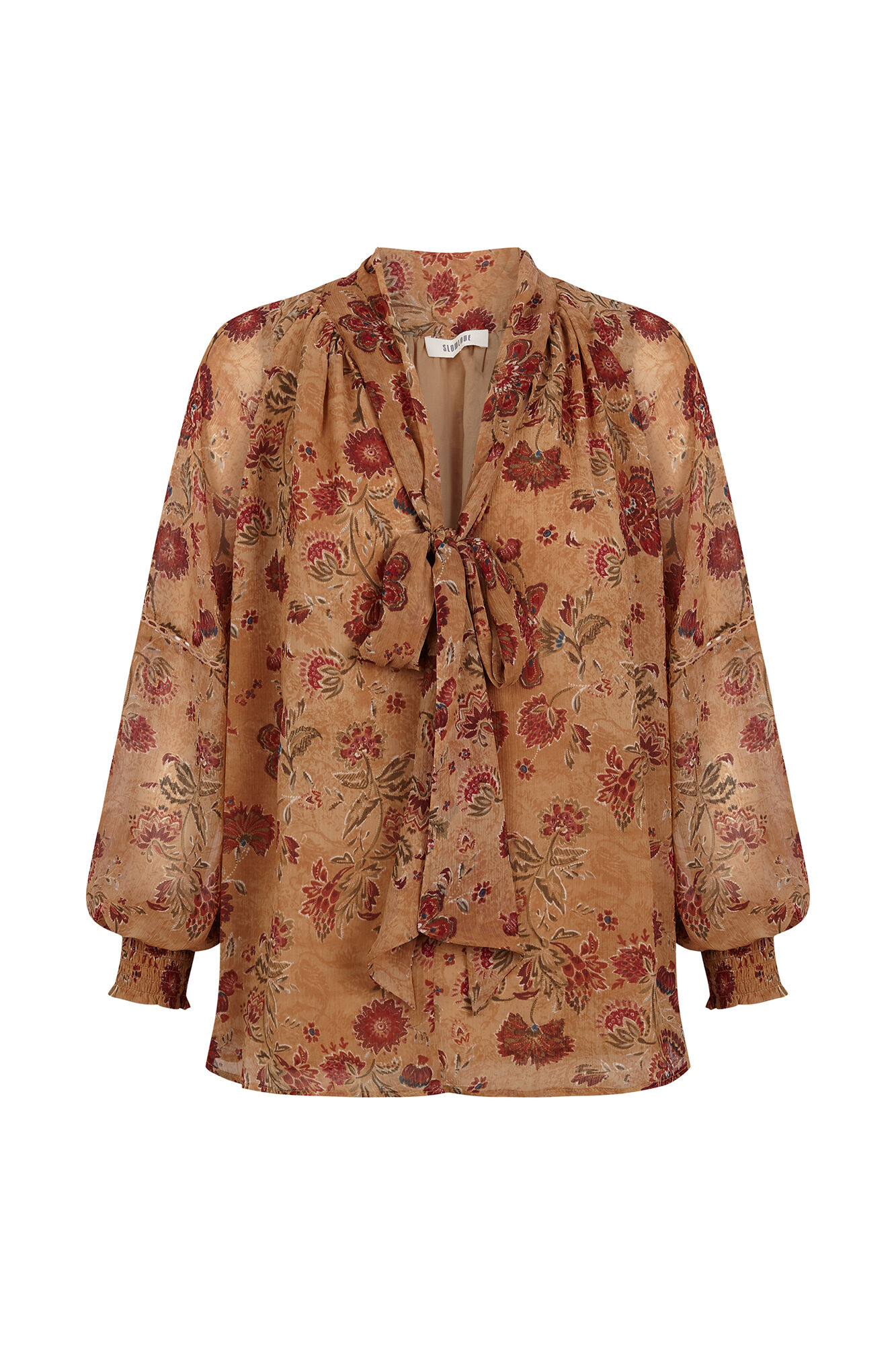 Slowlove Blusa estampada fluida Amarelo
