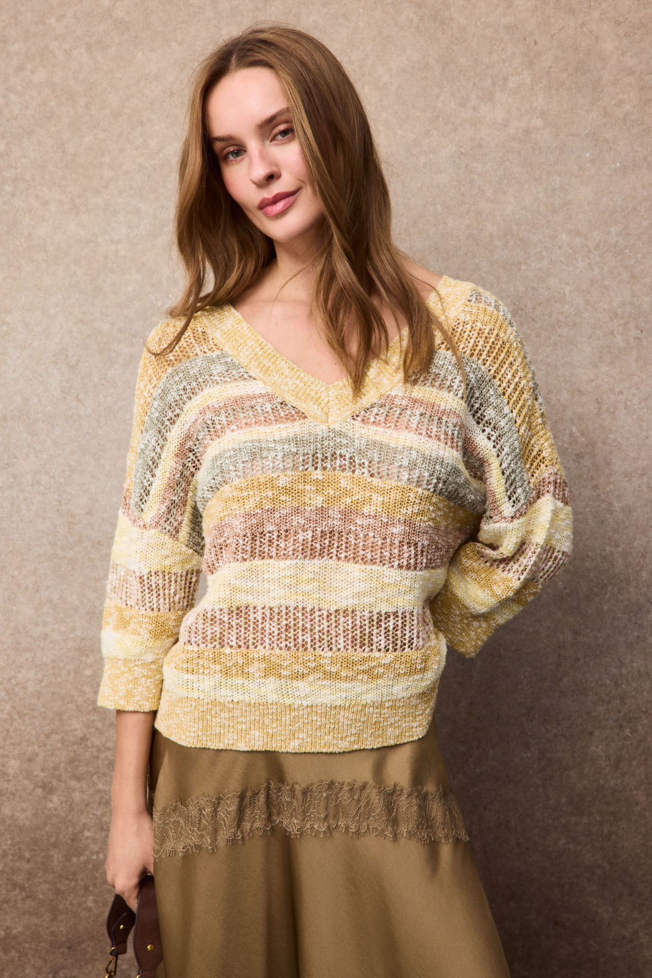 Slowlove Camisola decote em V multicolor