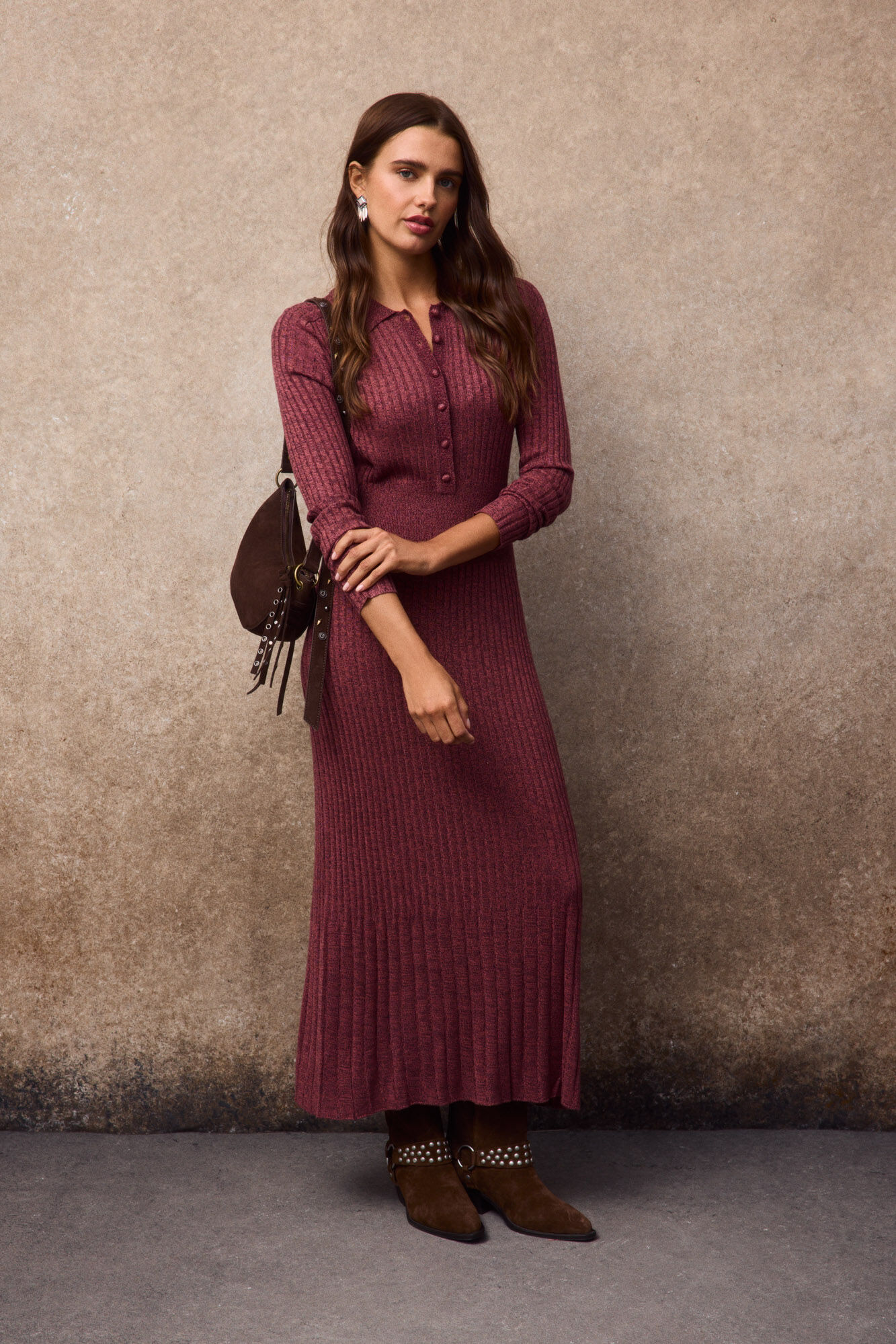 Slowlove Vestido largo punto