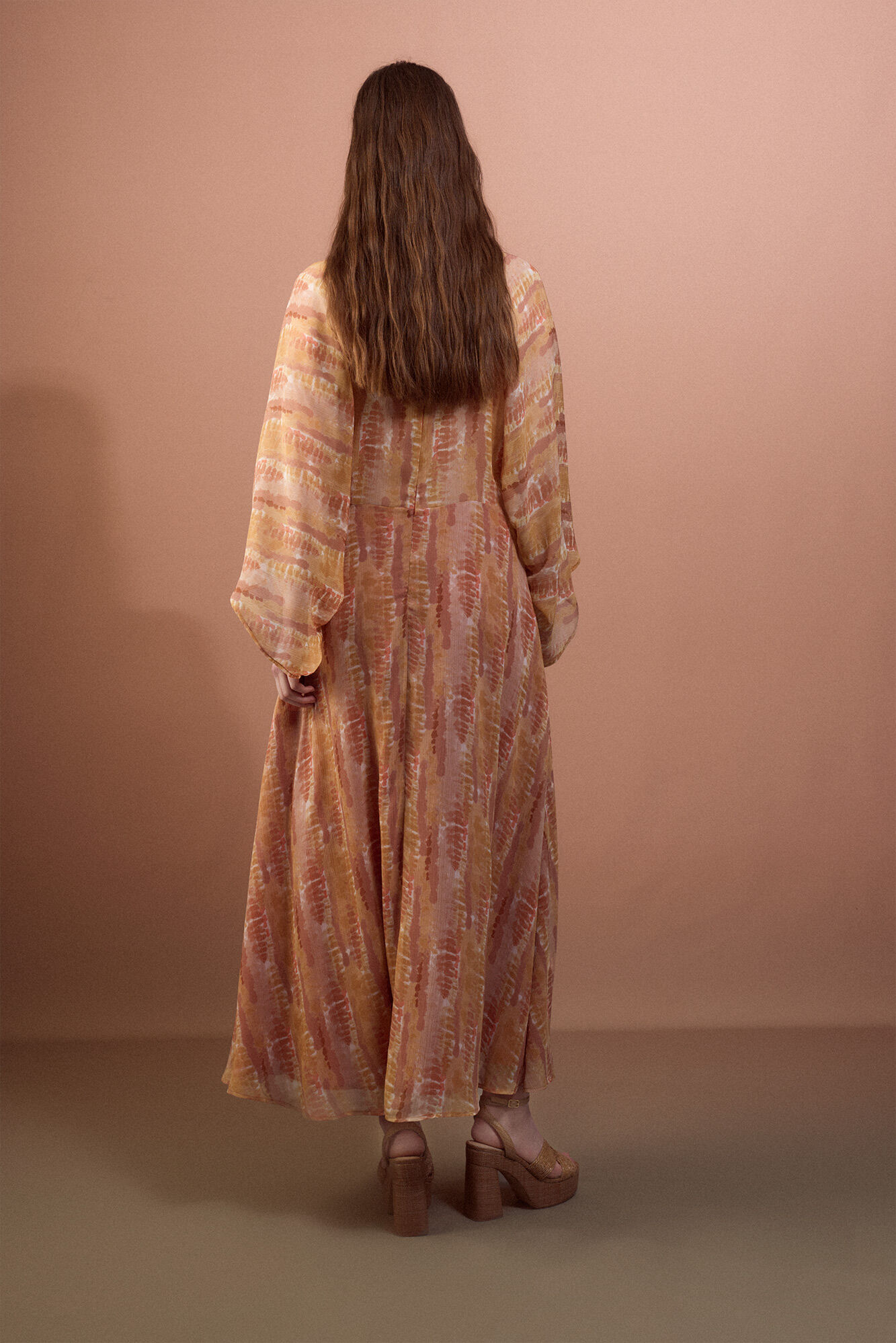 Slowlove Vestido estampado fluido Multicolor