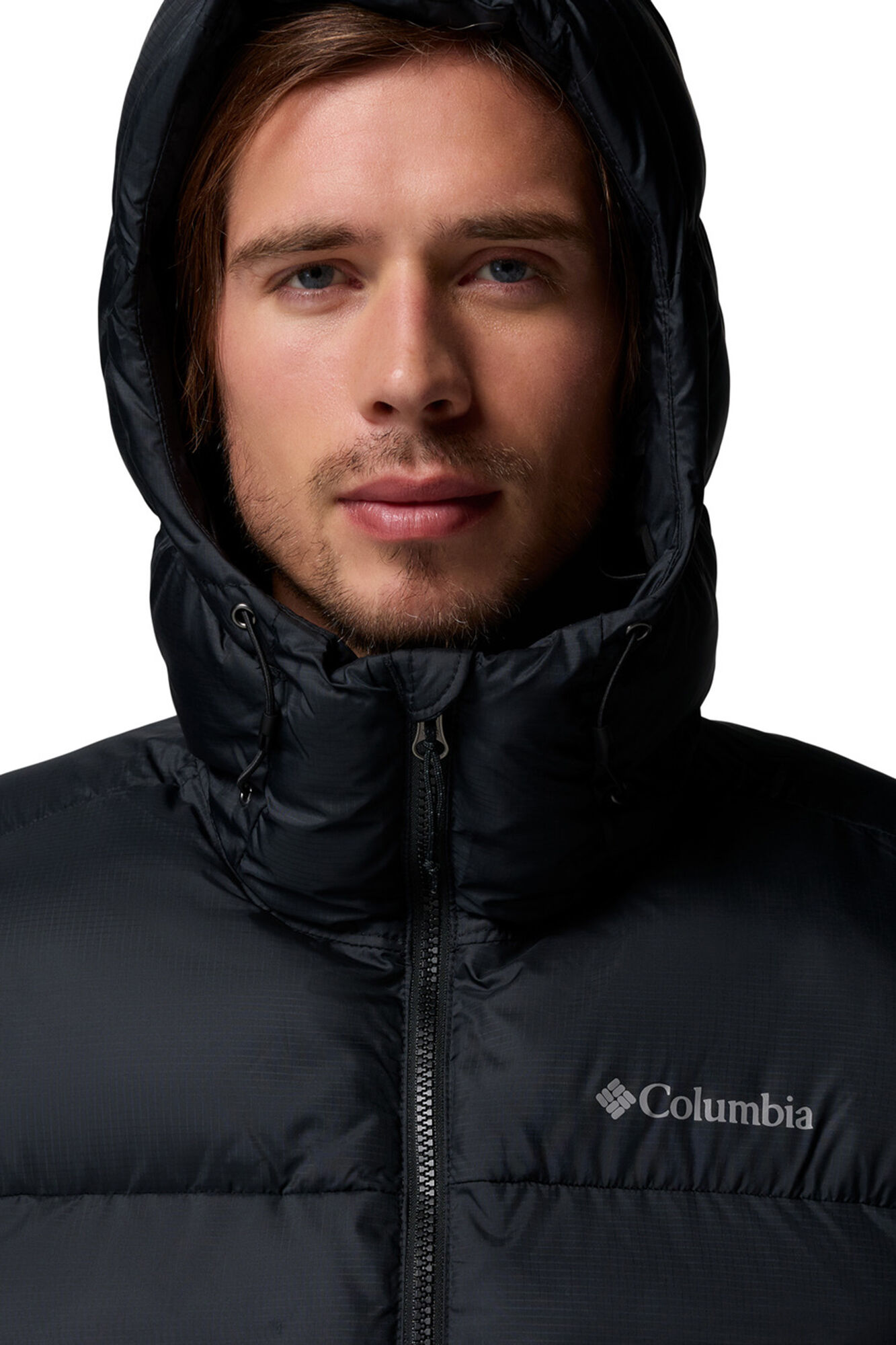 Columbia Puffer jacket with hood black