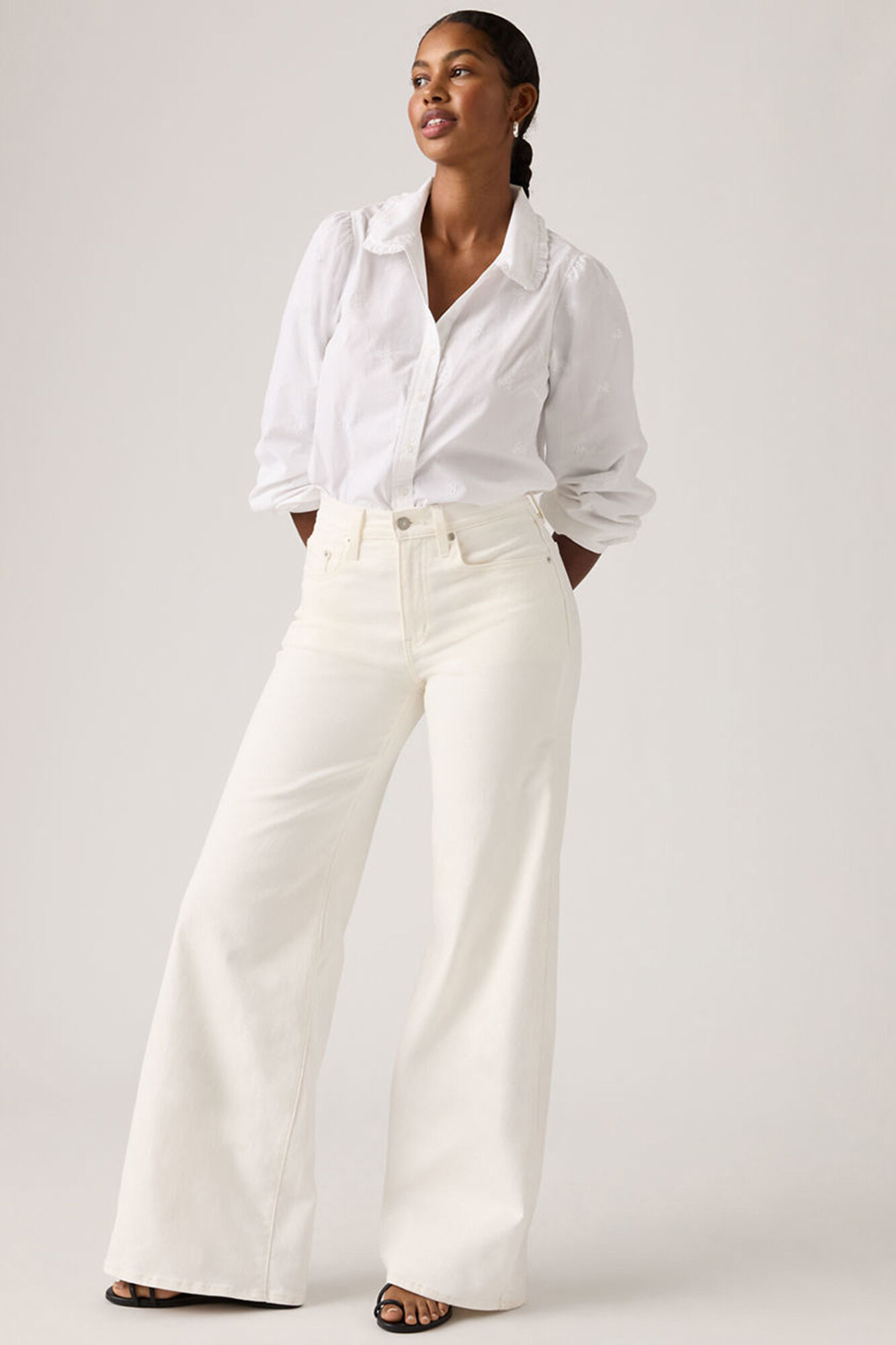Levi's Pantal&oacute;n 728&trade;High Rise Wide Leg blanco