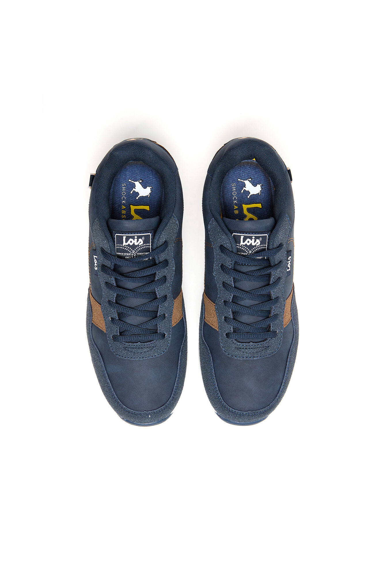 Lois T&ecirc;nis de corrida casual masculino Lois azul