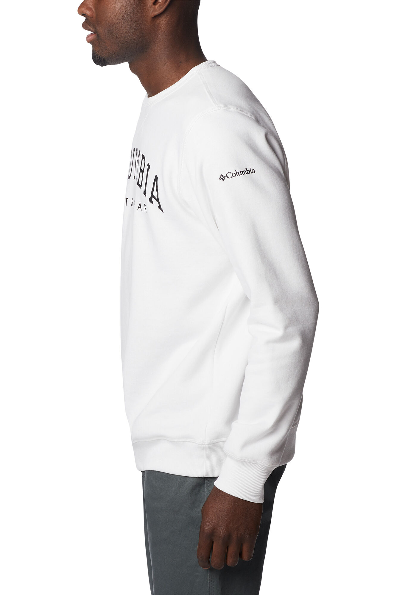 Columbia Round neck Sweatshirt with Columbia&trade; logo for men white