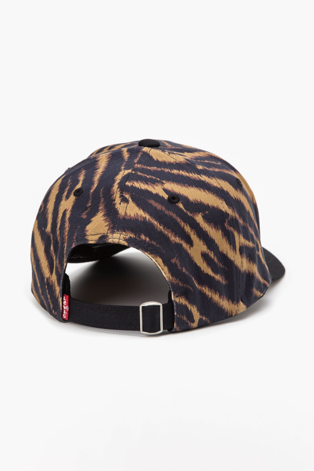 Levi's Gorra Flexfit&reg; con logotipo poster animal print marr&oacute;n
