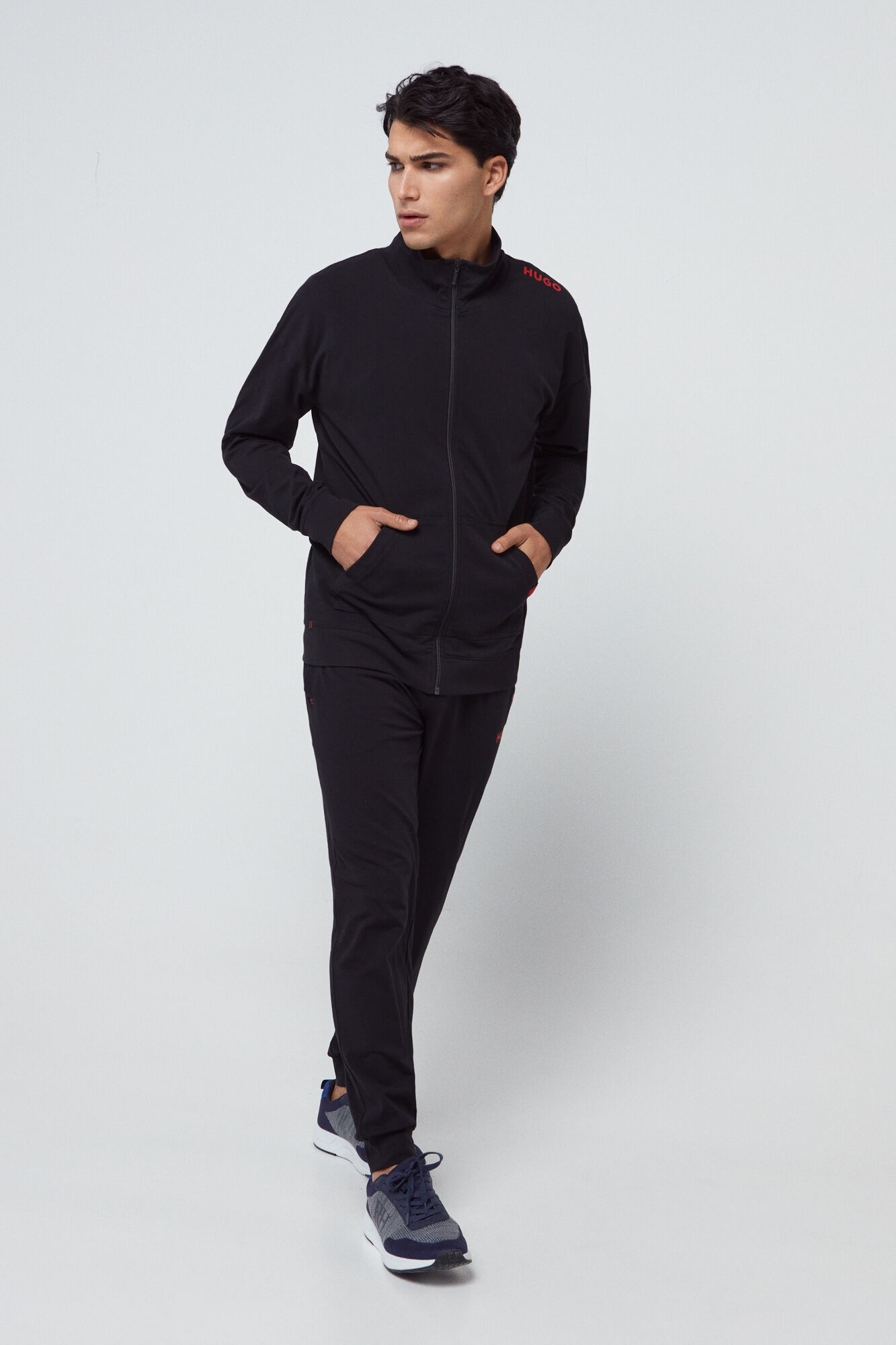 HUGO Chaqueta de punto negro