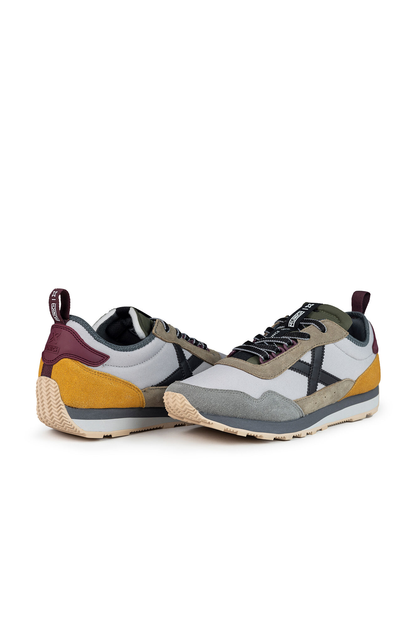 Munich T&eacute;nis casual para homem  cinzento