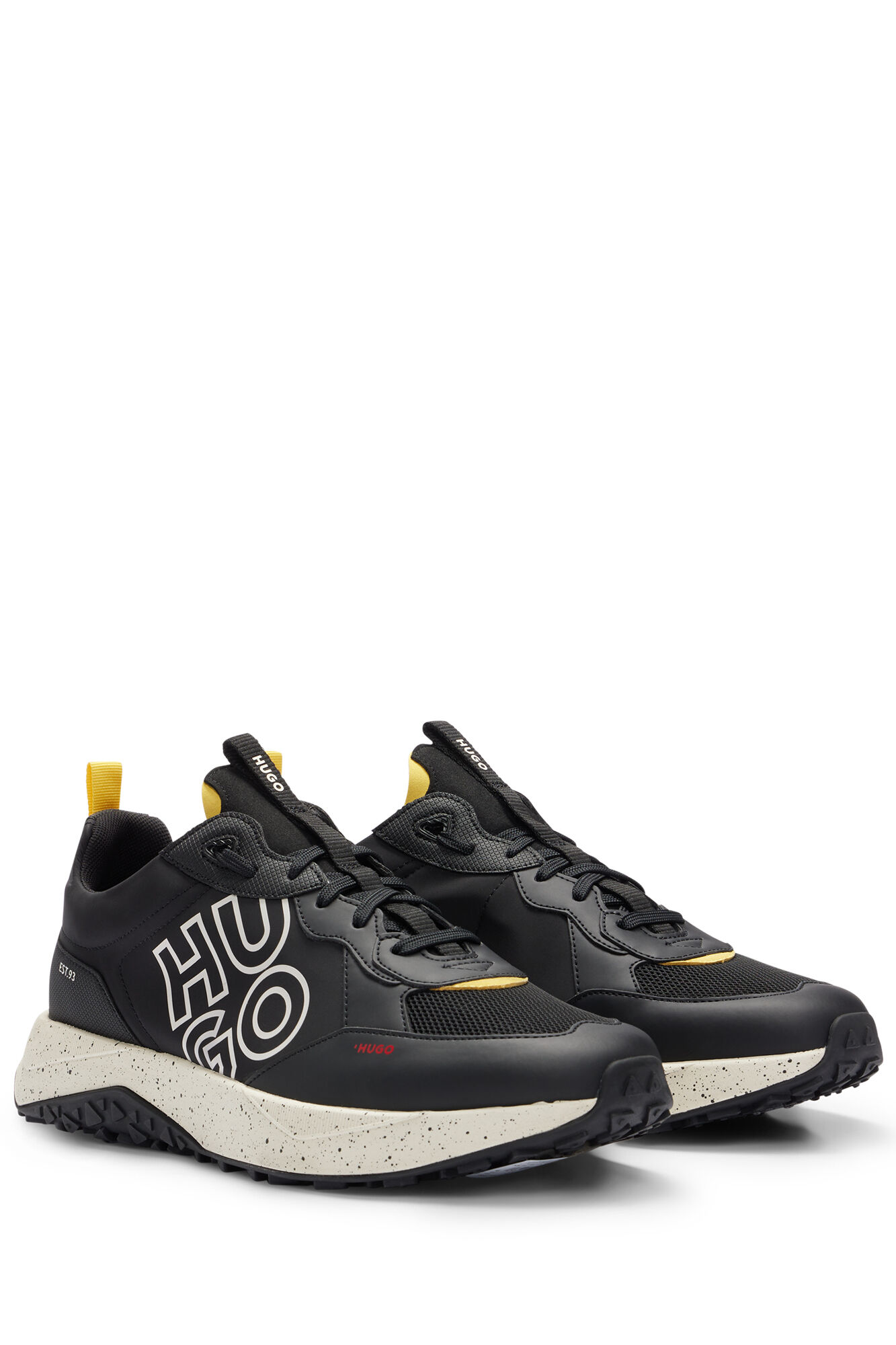 HUGO Sapatilhas com logo preto