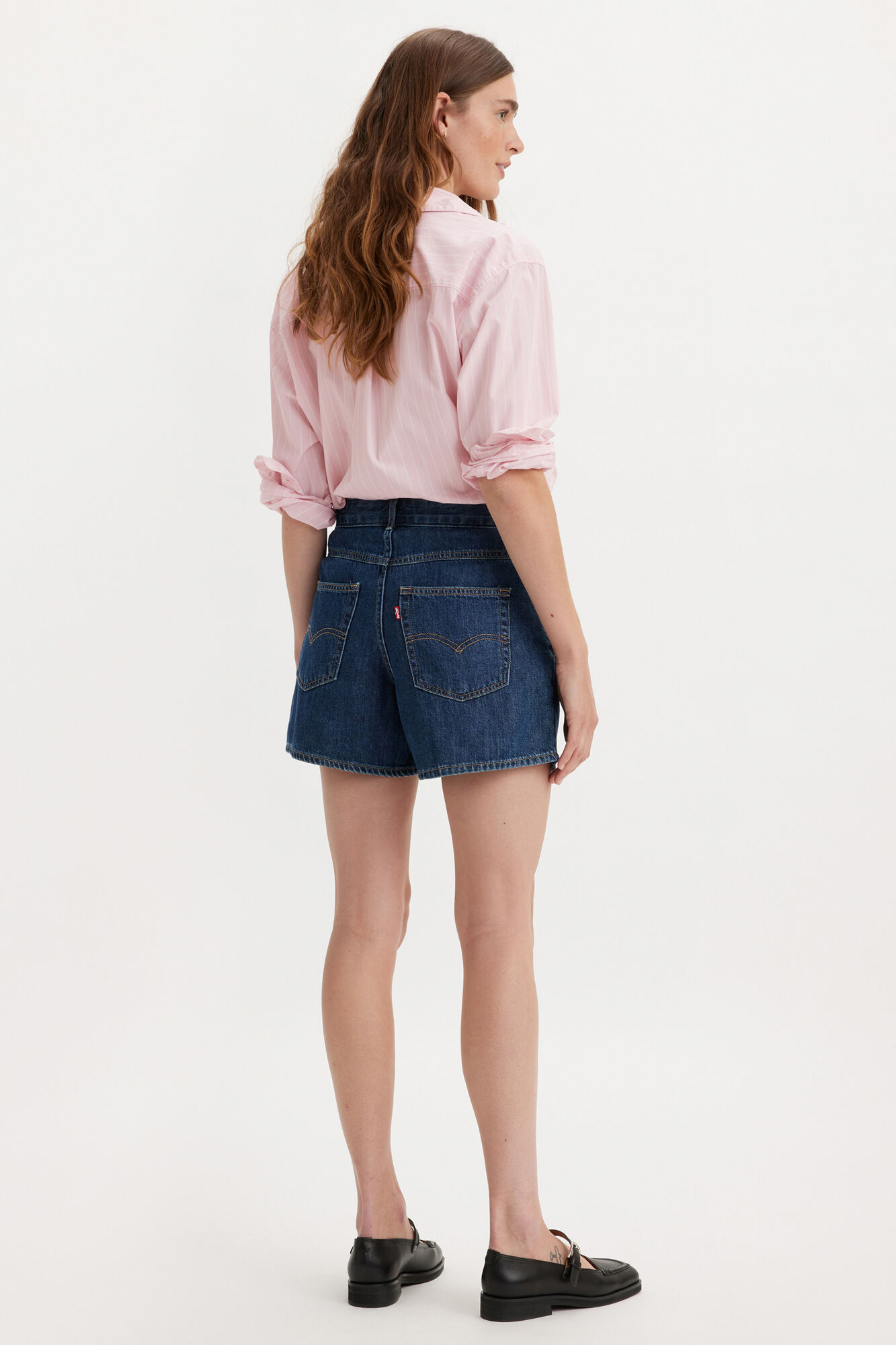 Levi's Short vaquero Featherweight Mom&trade; azul