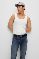 HUGO Cinturon piel negro