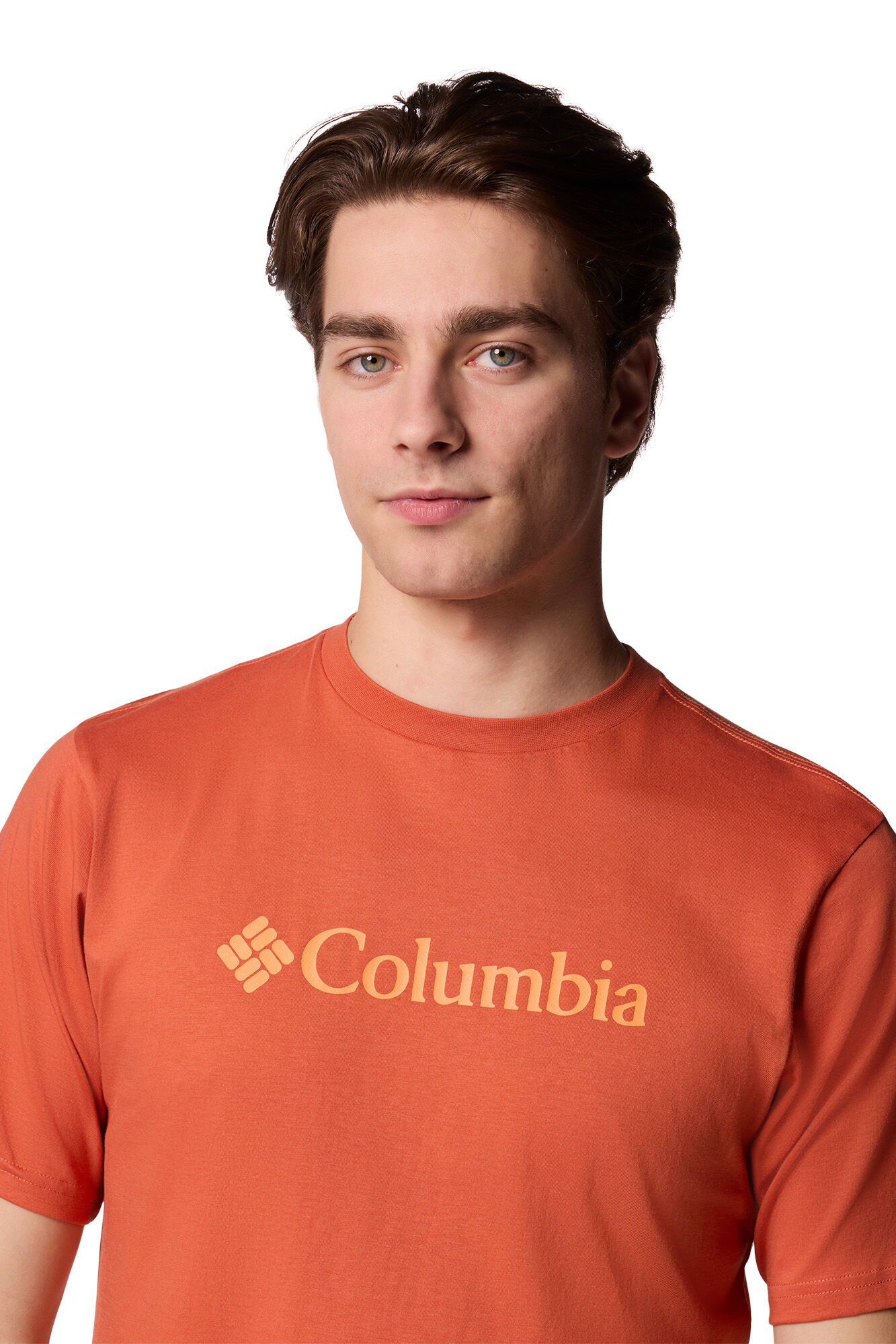 Columbia Columbia for men 's Basic Logo&trade; organic cotton short sleeve T-Shirt red