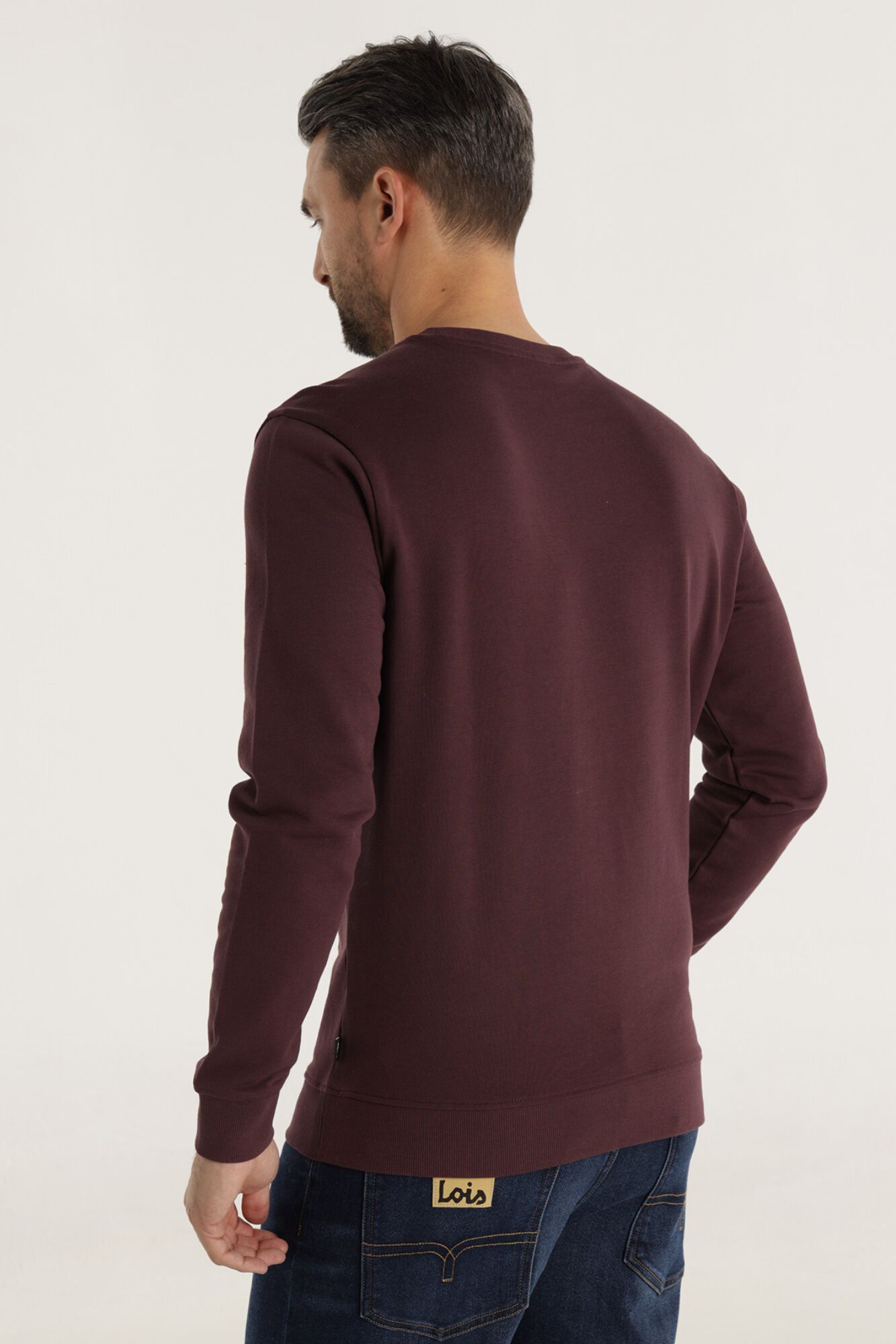 Lois Sweatshirt gola caixa rosa