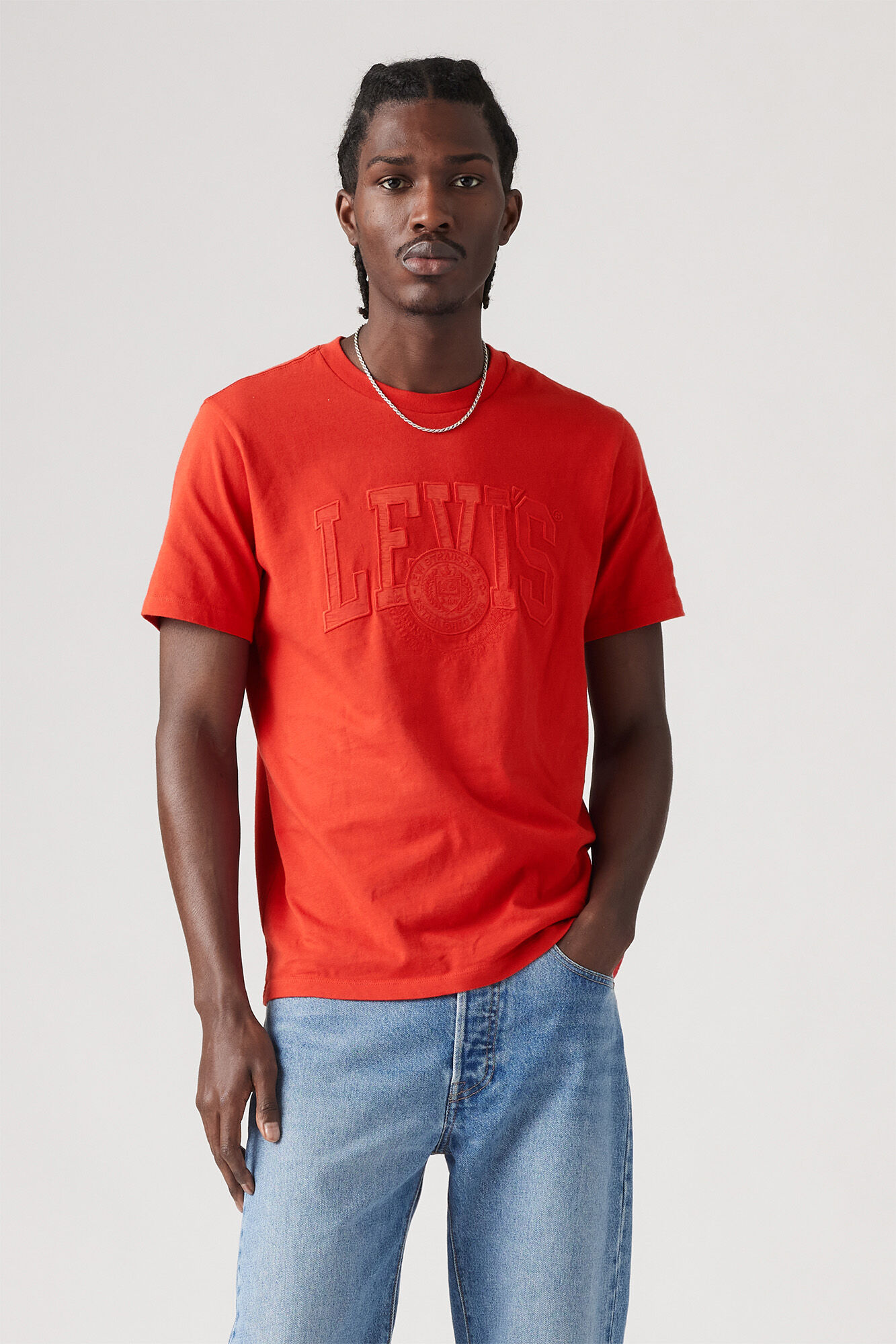 Levi's Camiseta Cl&aacute;sica Estampada rojo